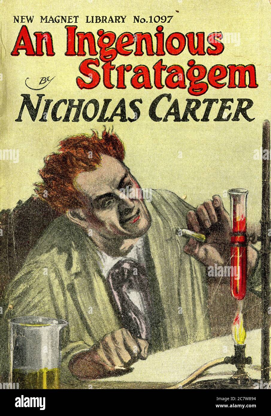 Nicholas carter - un ingegnoso Stratagem - Nuova Biblioteca di Magnet - Letterario della pasta d'epoca Foto Stock