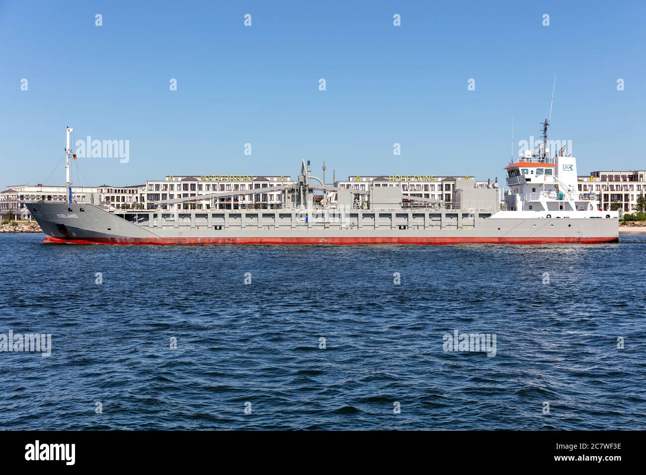 Vettore di cemento ISLANDA in uscita Rostock Foto Stock