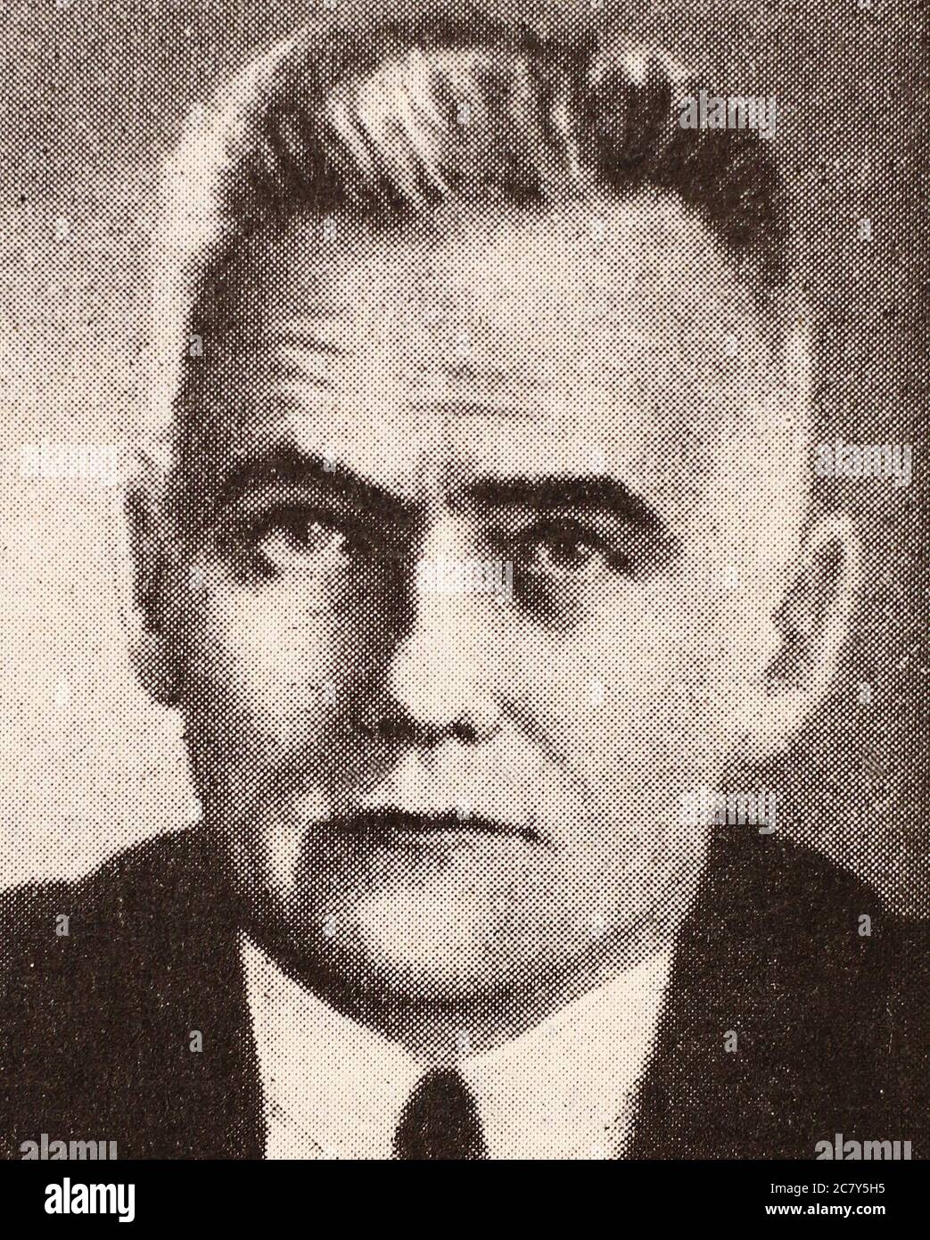 Wilhelm Pieck (1876-1960). Friedrich Wilhelm Reinhold Pieck era un politico comunista tedesco. Nel 1949 divenne il primo presidente della Repubblica democratica tedesca, un ufficio abolito alla sua morte. Il suo successore come capo di stato fu Walter Ulbricht, che servì come presidente del Consiglio di Stato. Foto Stock