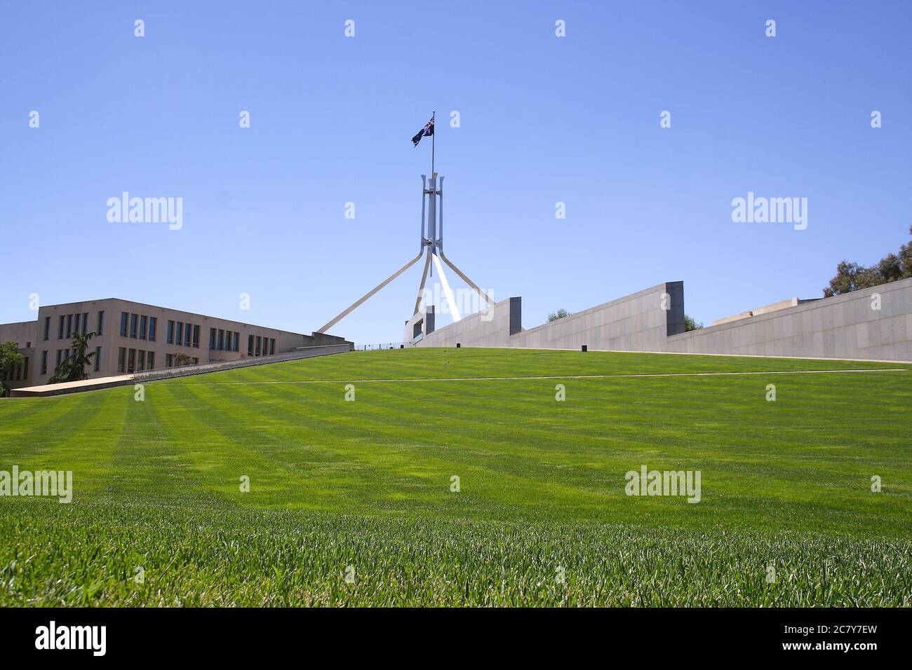 CANBERRA, AUSTRALIA - 8 NOVEMBRE 2009: Il Parlamento è il luogo d'incontro del Parlamento d'Australia situato a Canberra. E' stato aperto il 9 Foto Stock