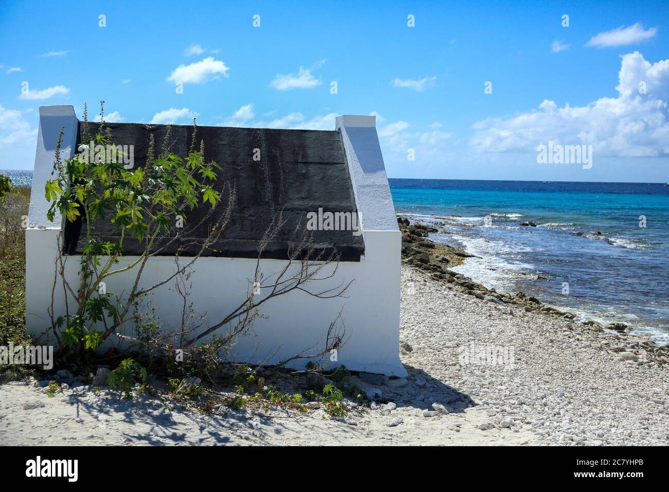 Capanna schiava su Bonaire Foto Stock