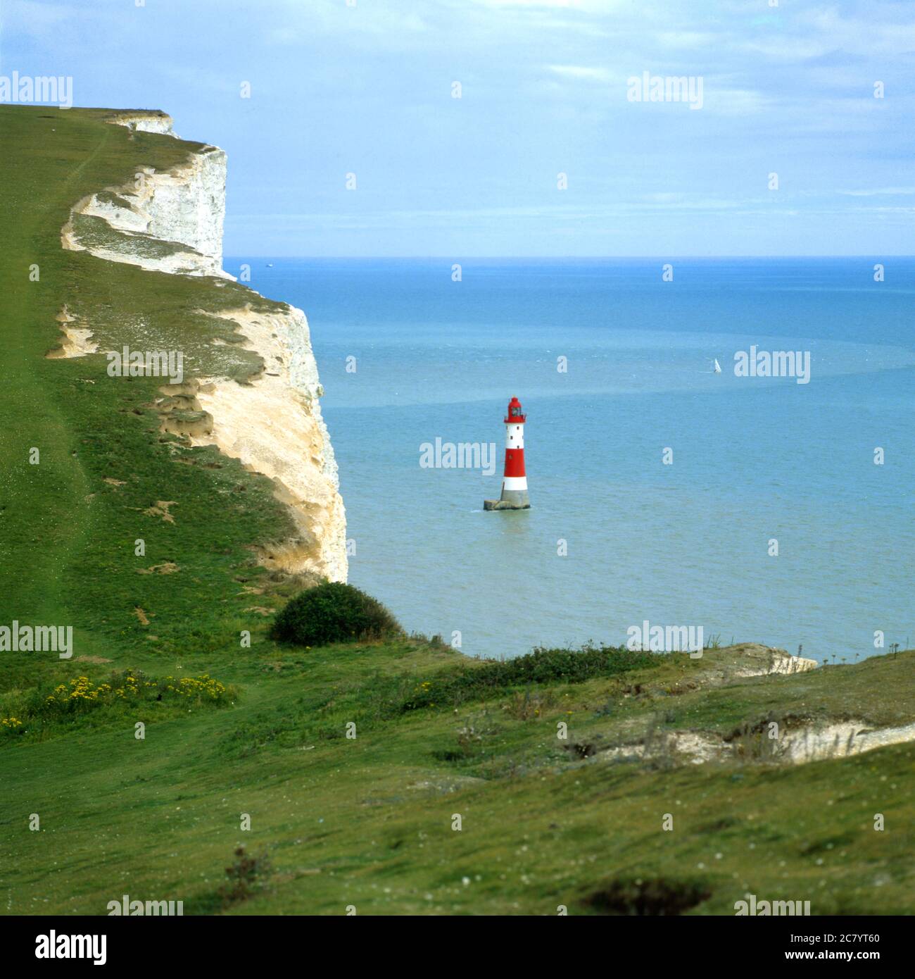 Faro di Beachy Head, EAS Sussex, Inghilterra Foto Stock