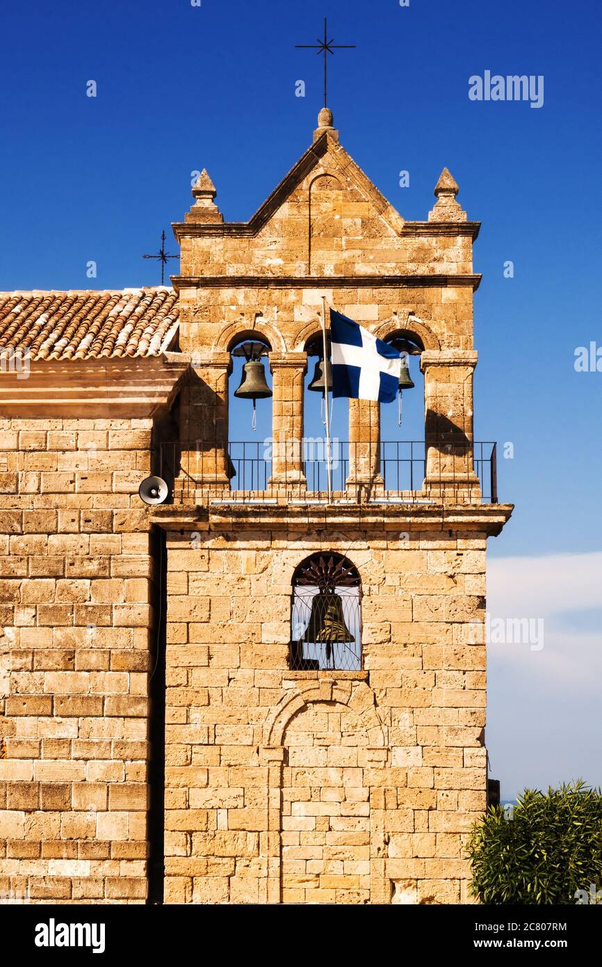Chiesa di Agios Nikolaos nella città di Zante, Grecia Foto Stock