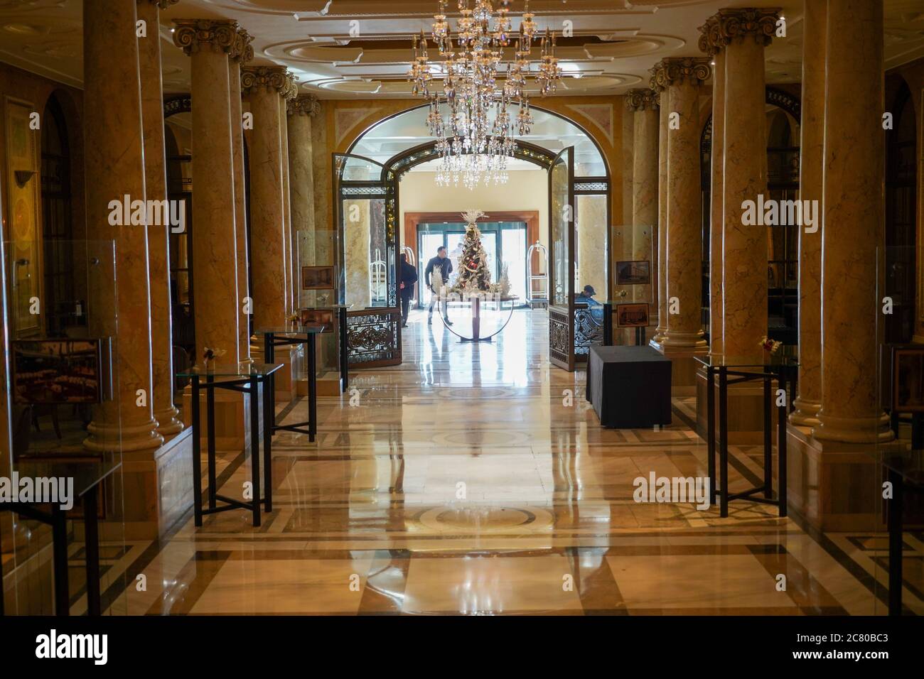 Interno dell'Ateneo Rumeno, una sala da concerto a Bucarest, in Romania. Inaugurato nel 1888. Foto Stock