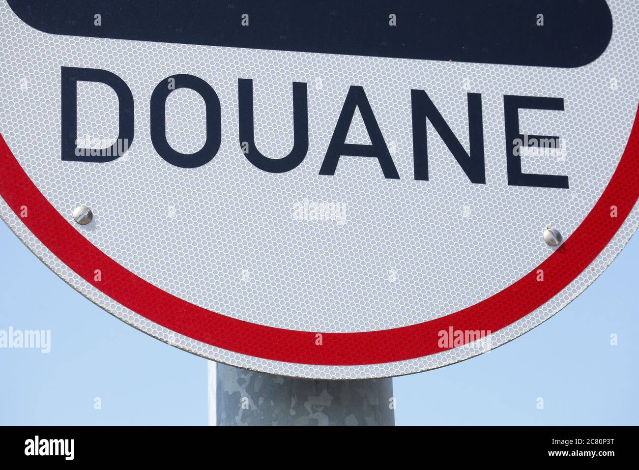 Swild Zoll, Douane, Grenzschild, Deutschland, Europa Foto Stock
