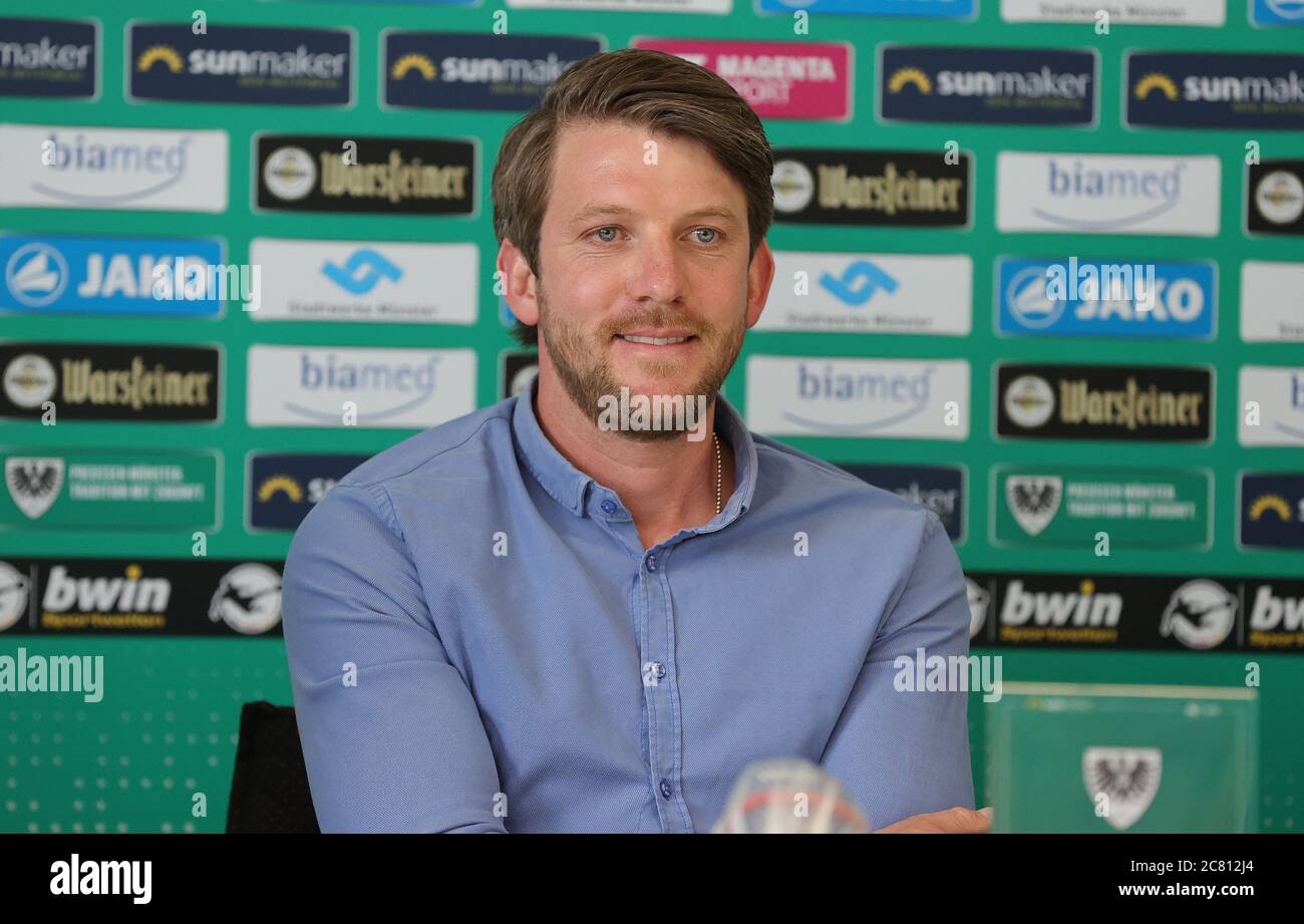 Muenster, Germania. 2020 luglio 20.07.2020. Firo: 2020, calcio, Regionalliga West, stagione 2021/ , SC Preussen Munster, direttore di presentazione dello sport Peter NIEMEYER, | usage worldwide Credit: dpa/Alamy Live News Foto Stock