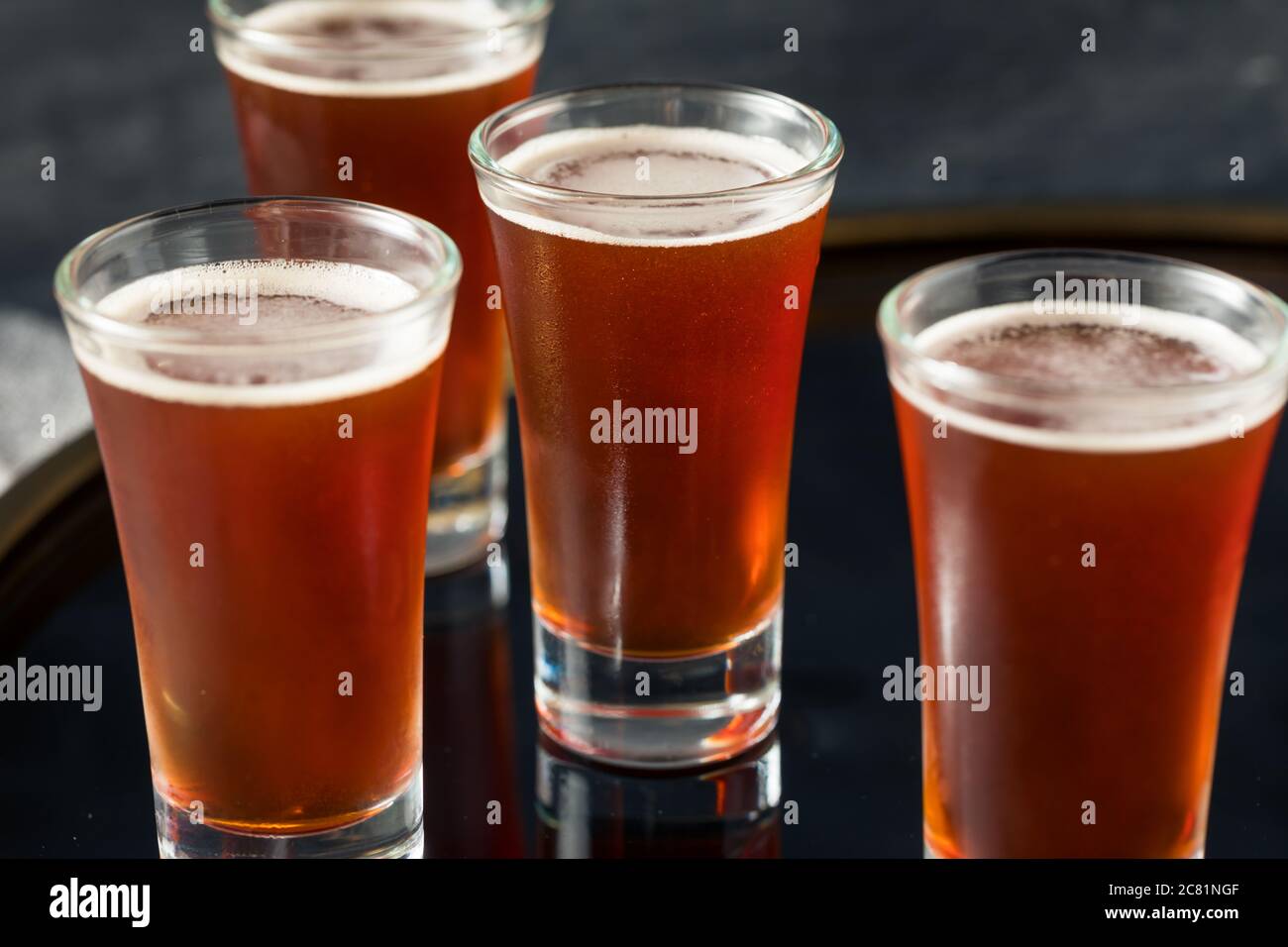 Boozy rinfrescante Red Headed con schnapps e mirtillo Foto Stock