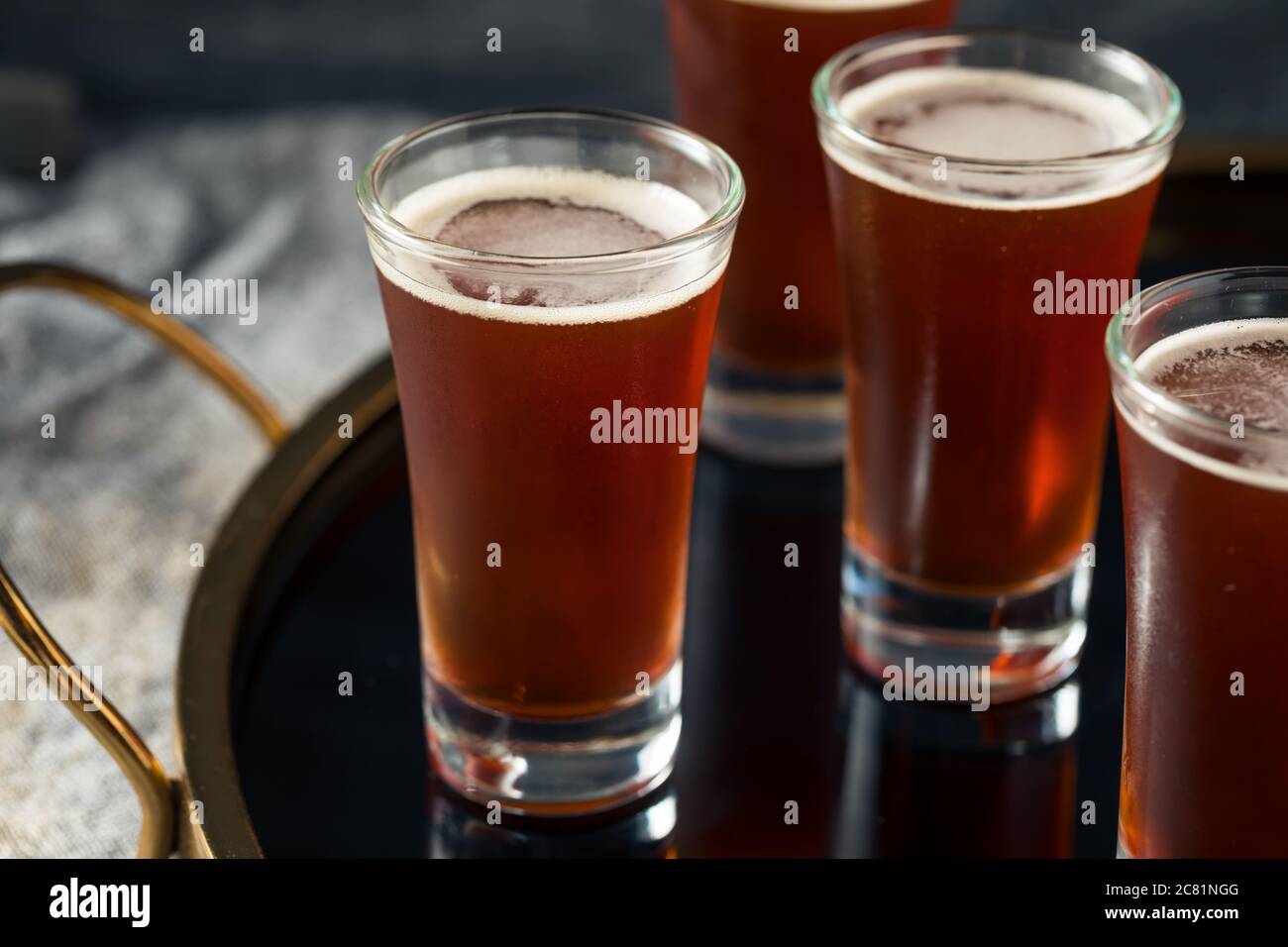 Boozy rinfrescante Red Headed con schnapps e mirtillo Foto Stock