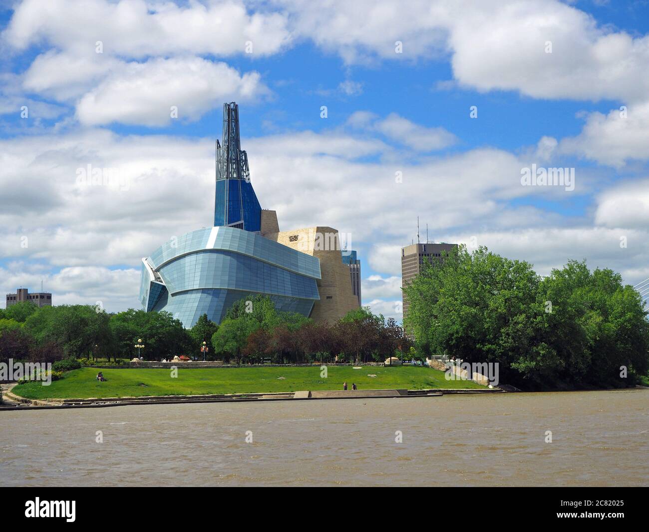 Il Canadian Museum for Human Rights, Winnipeg, Manitoba, Canada Foto Stock