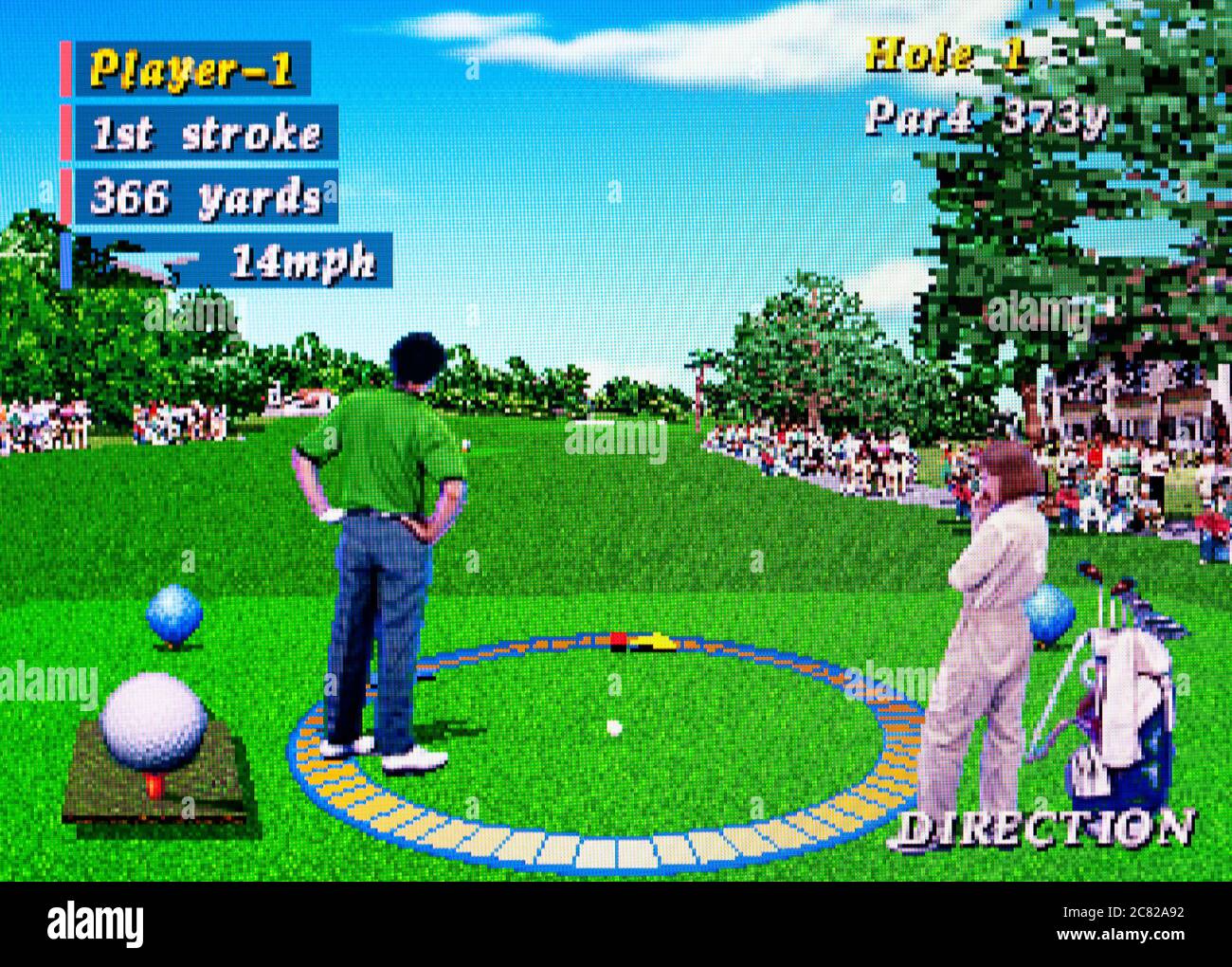 Pebble Beach Golf Links - sega Saturn Videogame - solo per uso editoriale Foto Stock