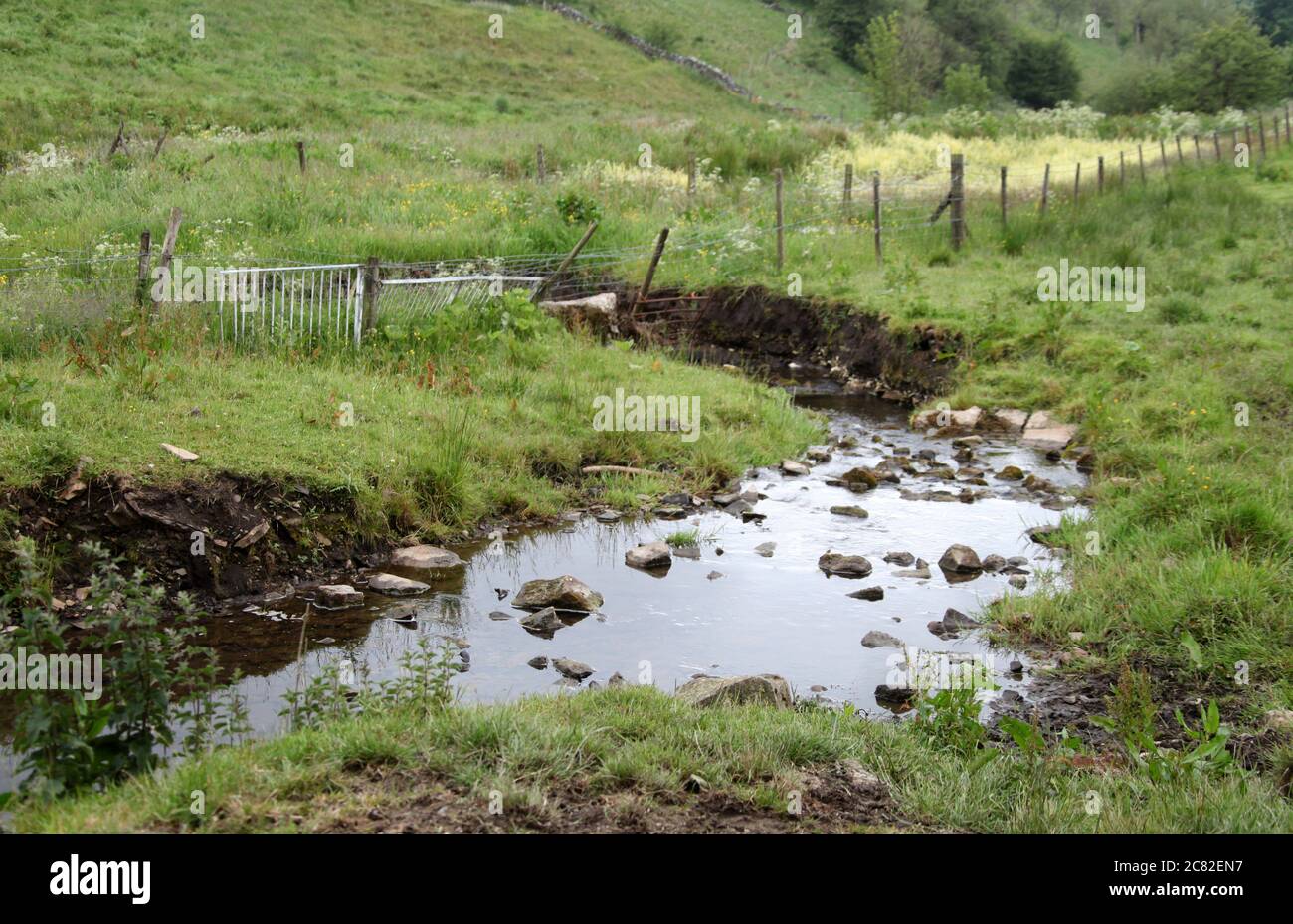 Stripling River Hamps in Staffordshire Foto Stock