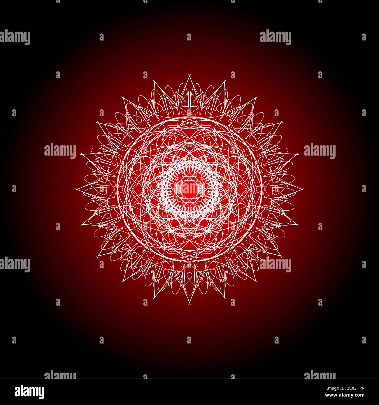 Elementi guilloche per il certificato o il diploma, la moneta e il disegno monetario. Motivo Rosetta e bordo, filigrana per nota di sfondo, voucher. Colourfu Foto Stock