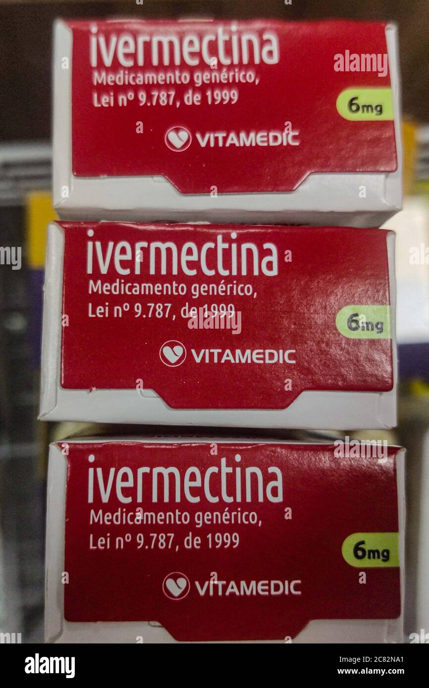 Florianópolis (SC), 20/07/2020 - Ivermectina / Medicina - Diversas prefeituras do estado de Santa Catarina estão investindo recursos com Ivermectin Foto Stock