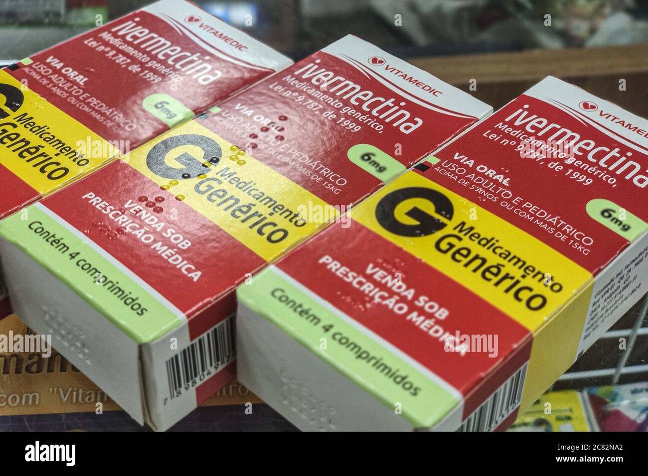 Florianópolis (SC), 20/07/2020 - Ivermectina / Medicina - Diversas prefeituras do estado de Santa Catarina estão investindo recursos com Ivermectin Foto Stock