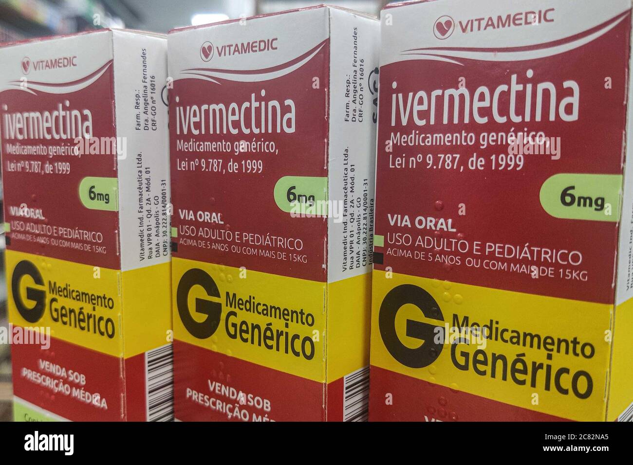 Florianópolis (SC), 20/07/2020 - Ivermectina / Medicina - Diversas prefeituras do estado de Santa Catarina estão investindo recursos com Ivermectin Foto Stock
