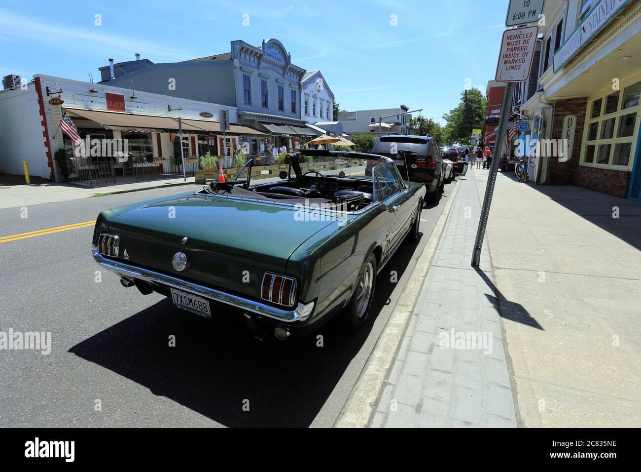 1968 Ford Mustang convertibile Greenport Long Island New York Foto Stock
