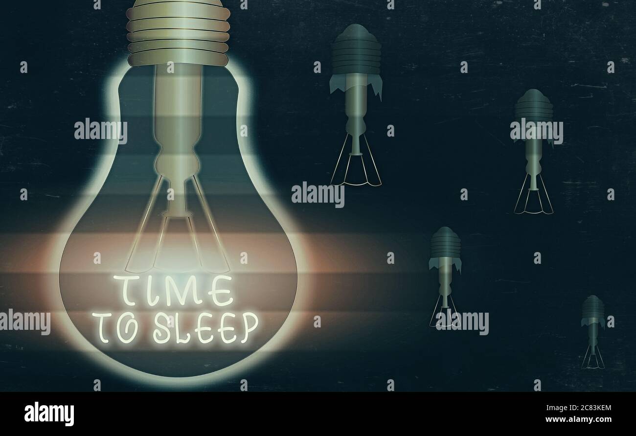 Tempo di attesa per la scrittura di testo. Foto di lavoro che mostra un periodo naturale di sonno o di essere in uno stato di inattività realistico colore lig vintage Foto Stock