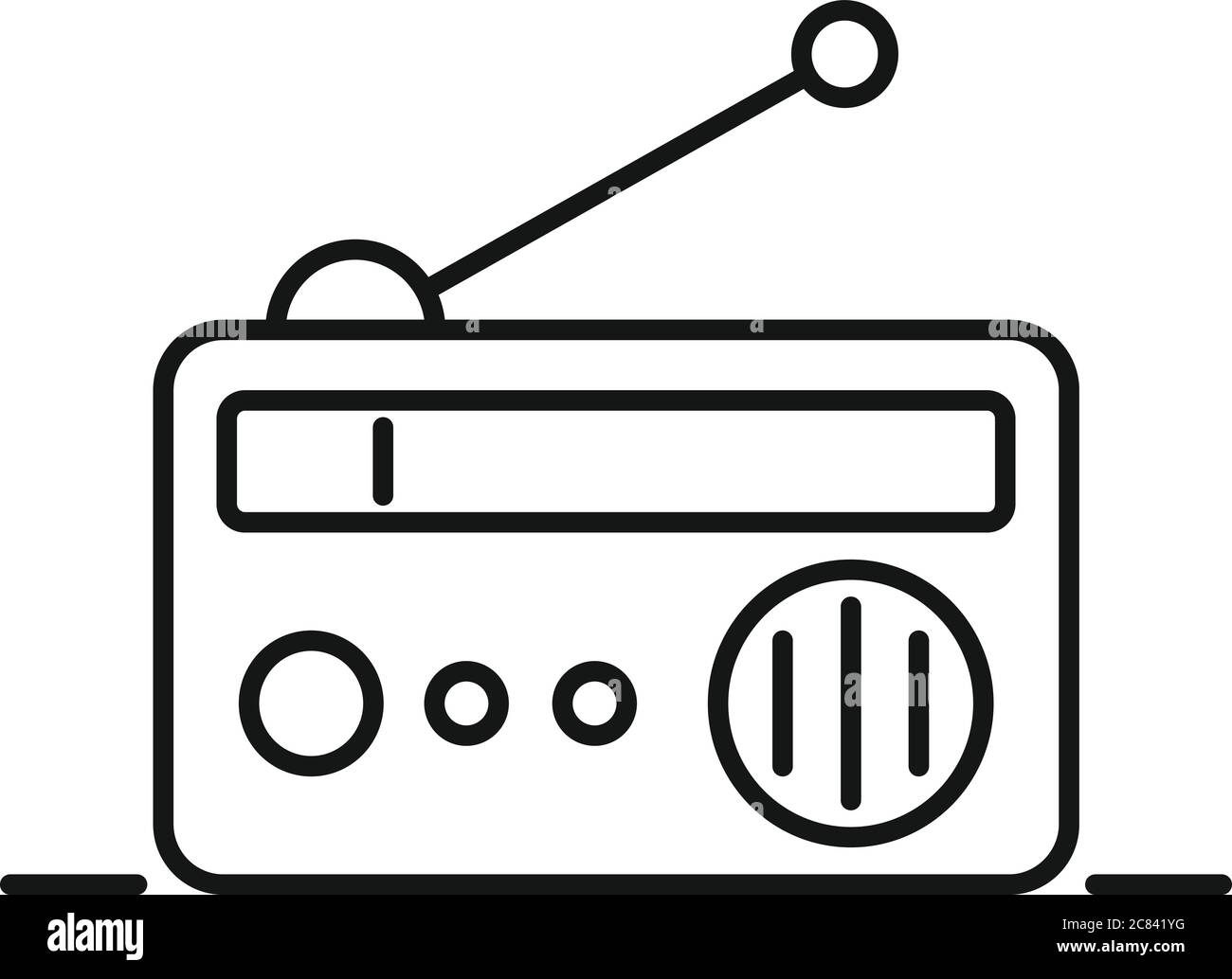 Icona della radio storyteller. Icona vettoriale radio storyteller per il web design isolato su sfondo bianco Illustrazione Vettoriale