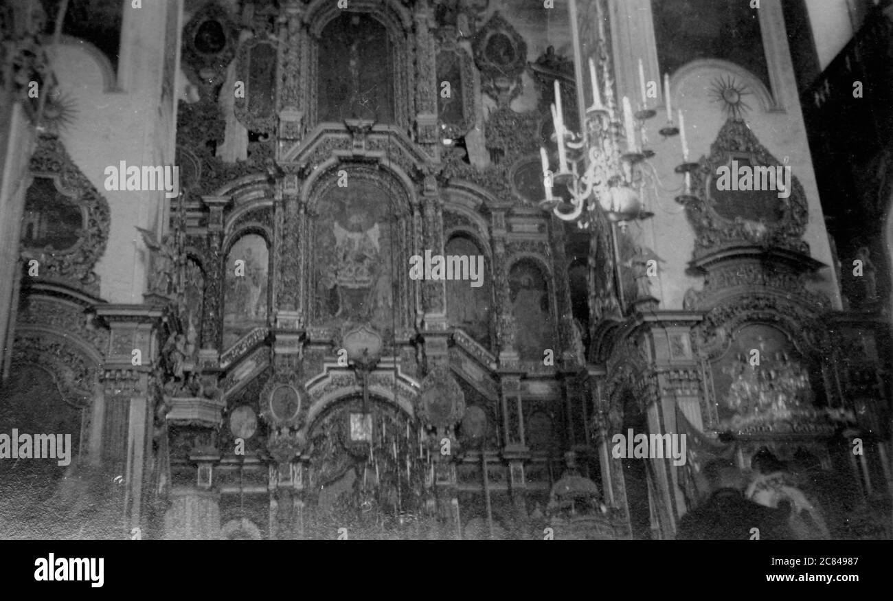 Periodo della seconda Guerra Mondiale, Cattedrale di Smolensk Oblast, Russia Foto Stock