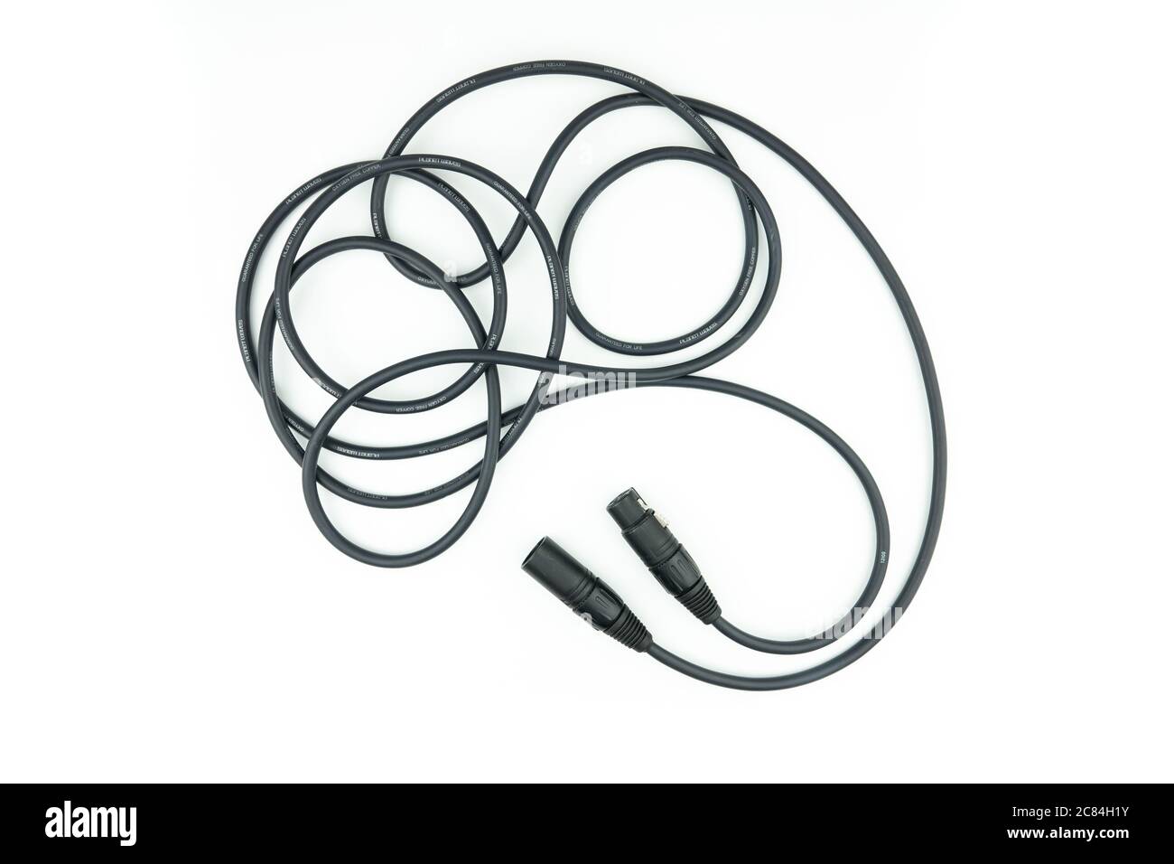 Jack xlr maschio e femmina. connettore a 3 pin. Foto Stock