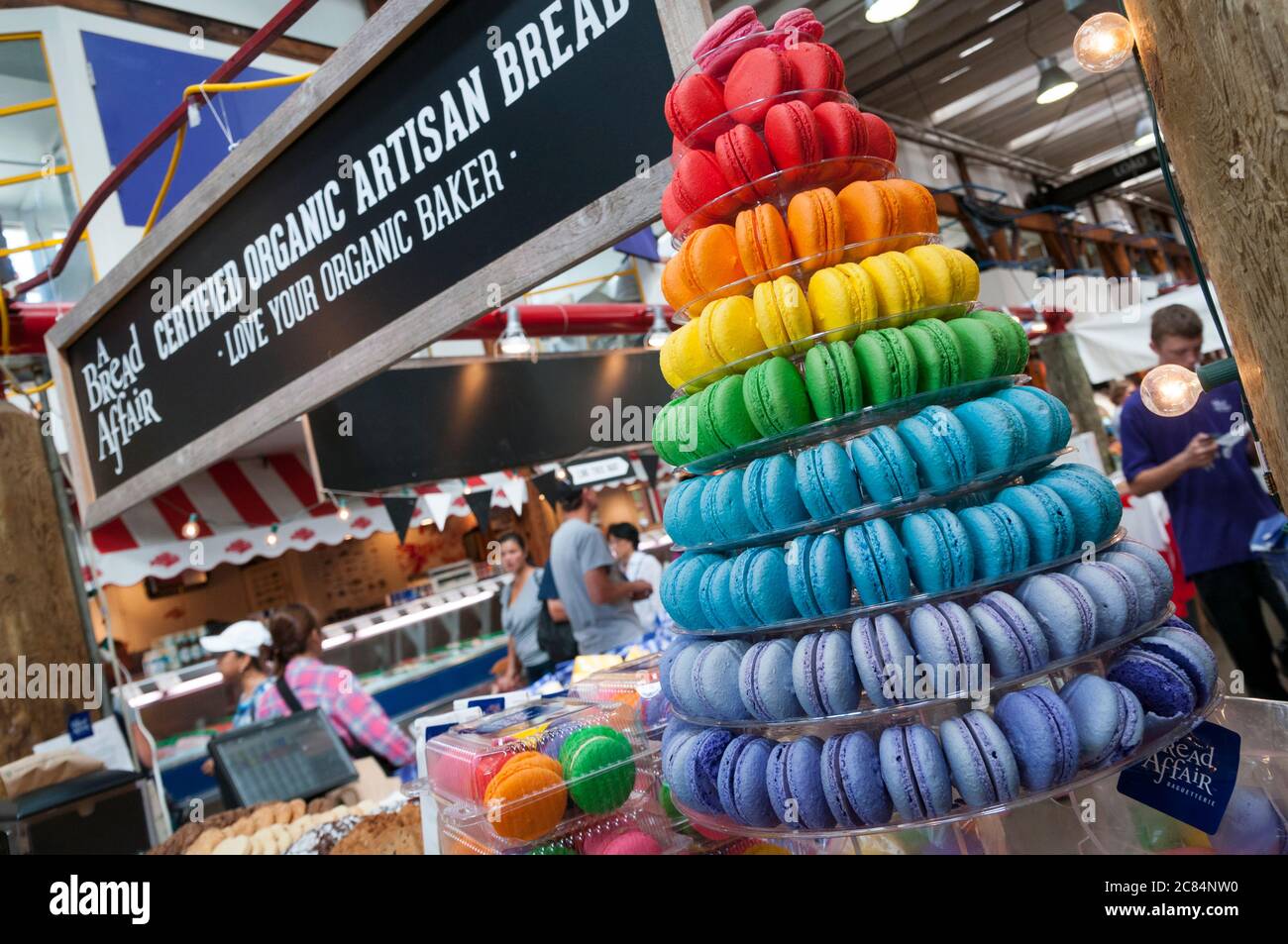 Granville Island, Vancouver, British Columbia, Canada. Foto Stock