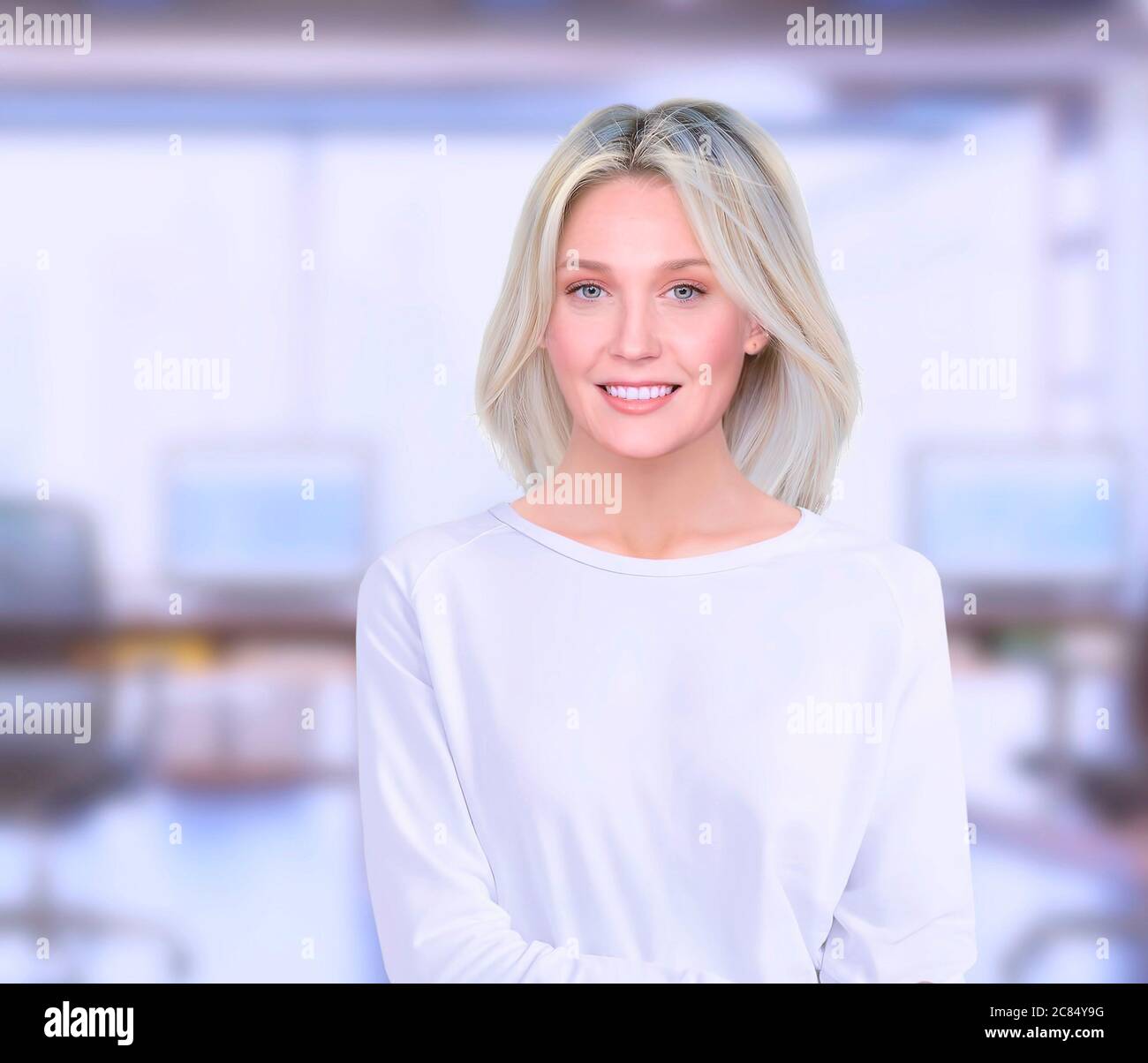 Giovane donna ritratto Foto Stock