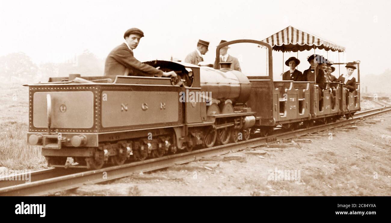 Sans Pareil sulla Ravenglass e Eskdale Railway, all'inizio del 1900 Foto Stock