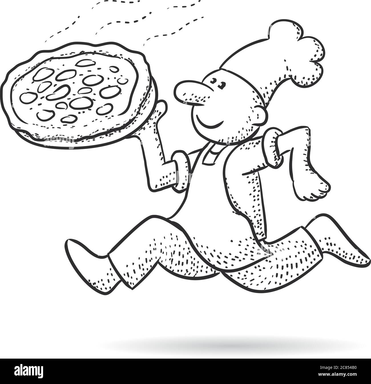 Pizza Express Illustrazione Vettoriale