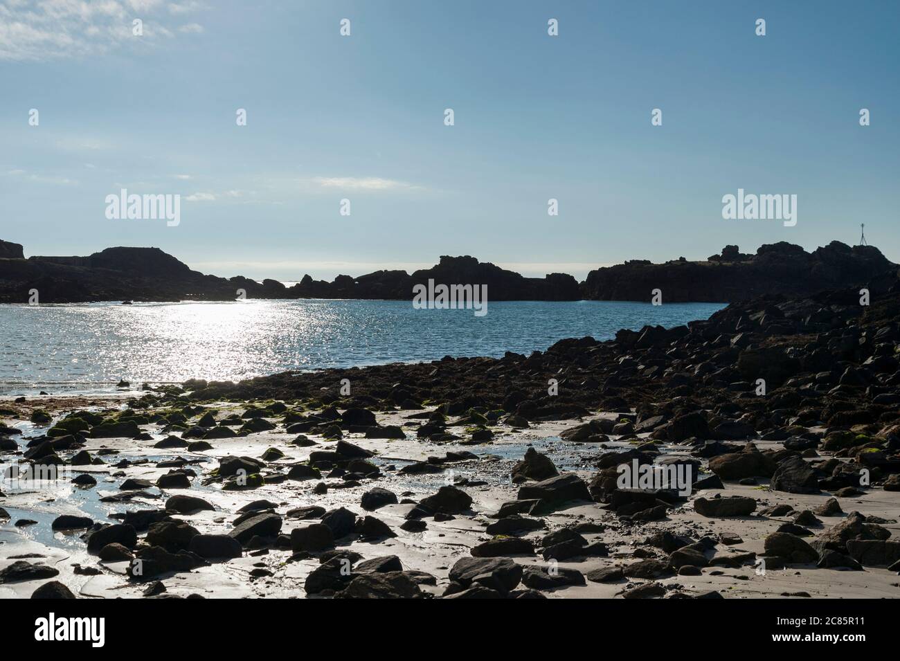 Saye Bay su Alderney, Isole del Canale Foto Stock