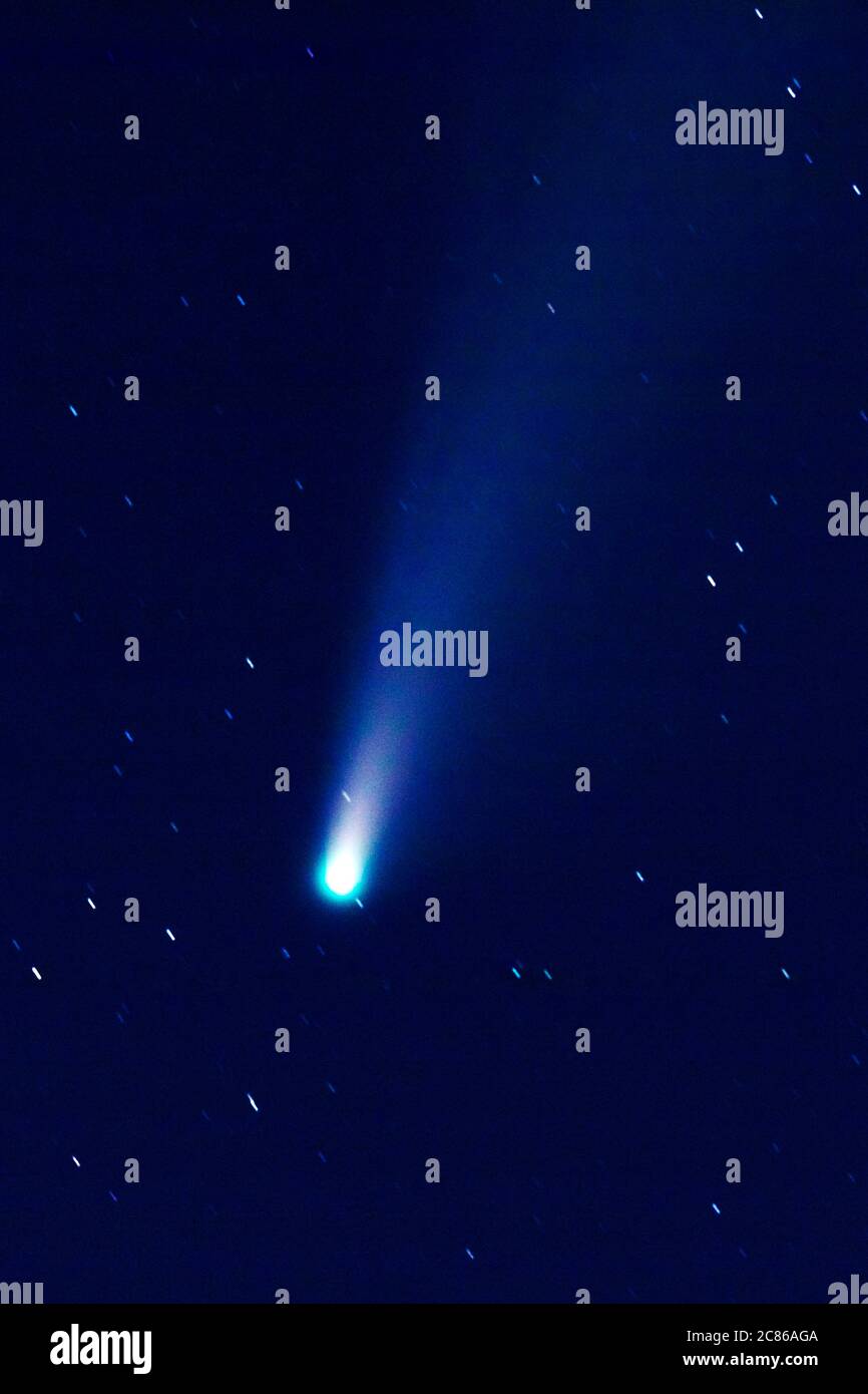 Cometa NEOWISE; Salida; Colorado; USA Foto Stock