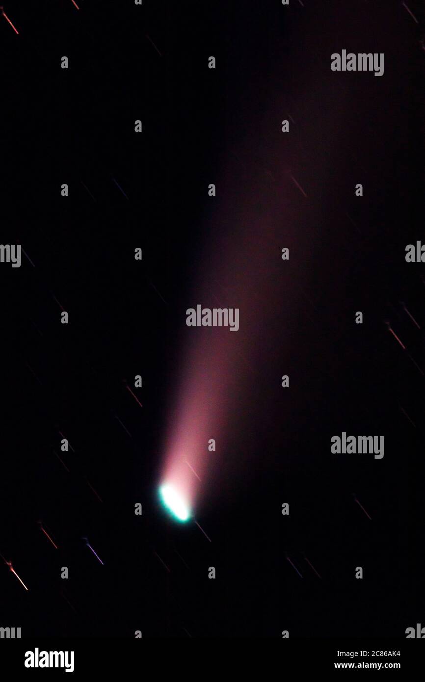 Cometa NEOWISE; Salida; Colorado; USA Foto Stock