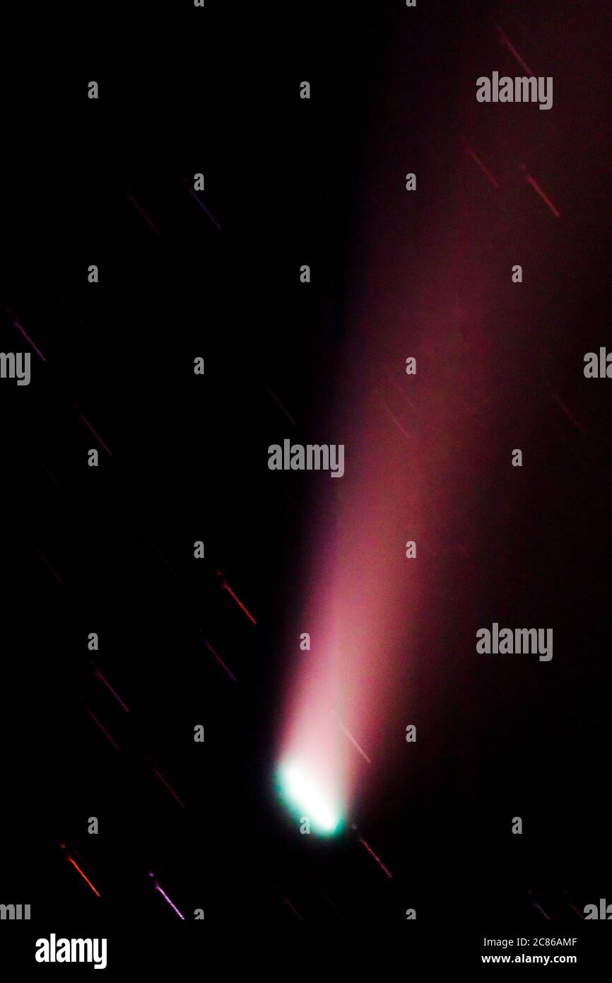 Cometa NEOWISE; Salida; Colorado; USA Foto Stock
