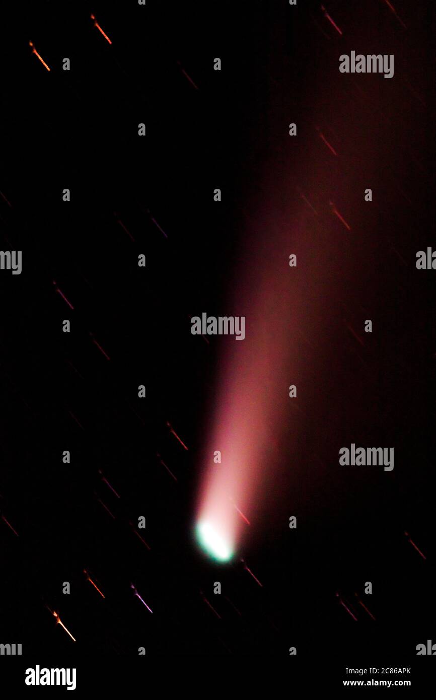 Cometa NEOWISE; Salida; Colorado; USA Foto Stock