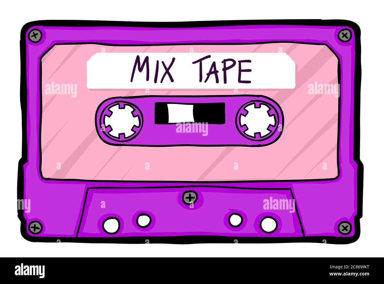 Cartoon cassette tape Immagini senza sfondo e Foto Stock ritagliate - Alamy