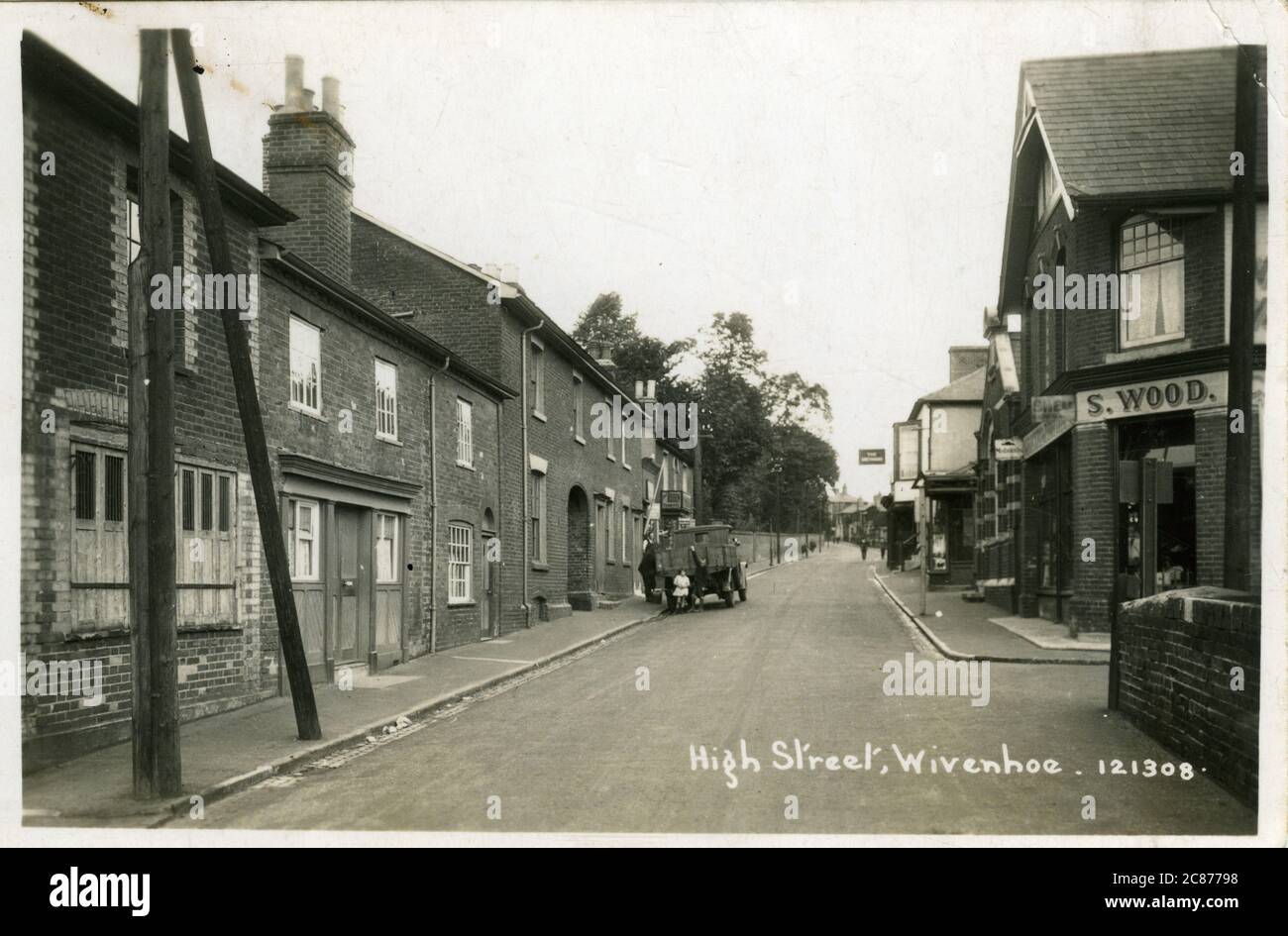 High Street, Wivenhoe, Colchester, Essex, Inghilterra. Foto Stock