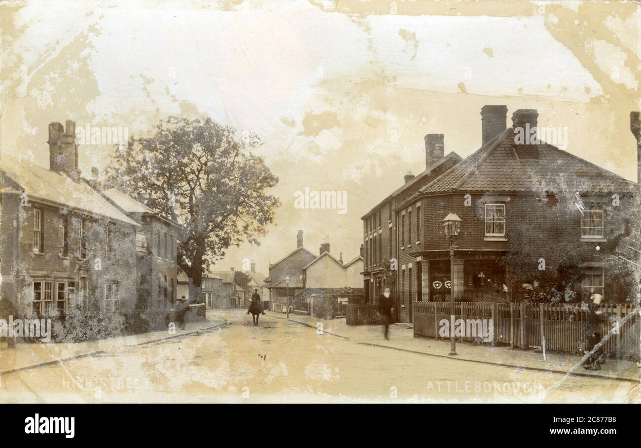 The Village, Attleborough, Thetford, Norfolk, Inghilterra. Foto Stock