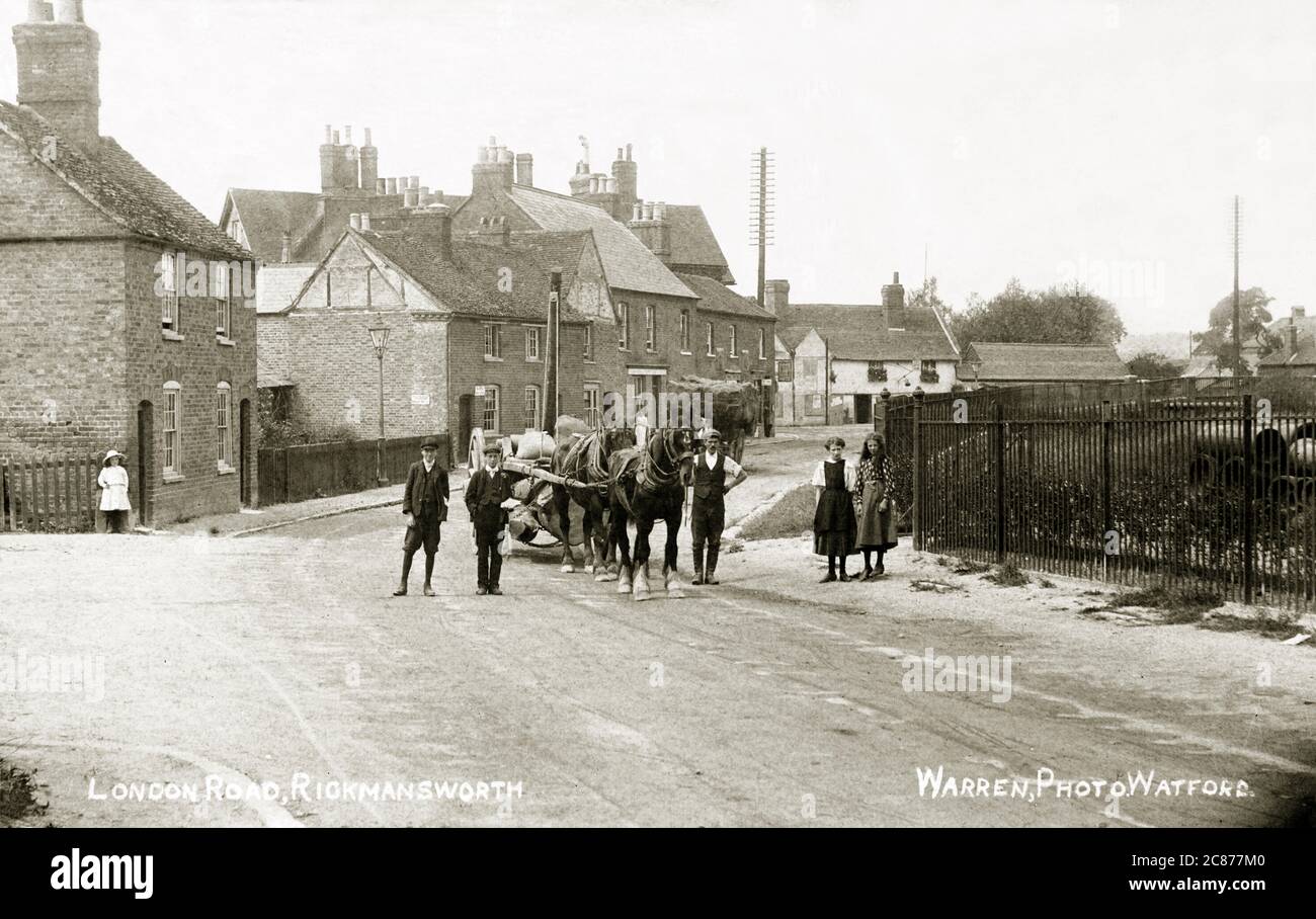 London Road, Rickmansworth, Watford, Hertfordshire, Inghilterra. Foto Stock