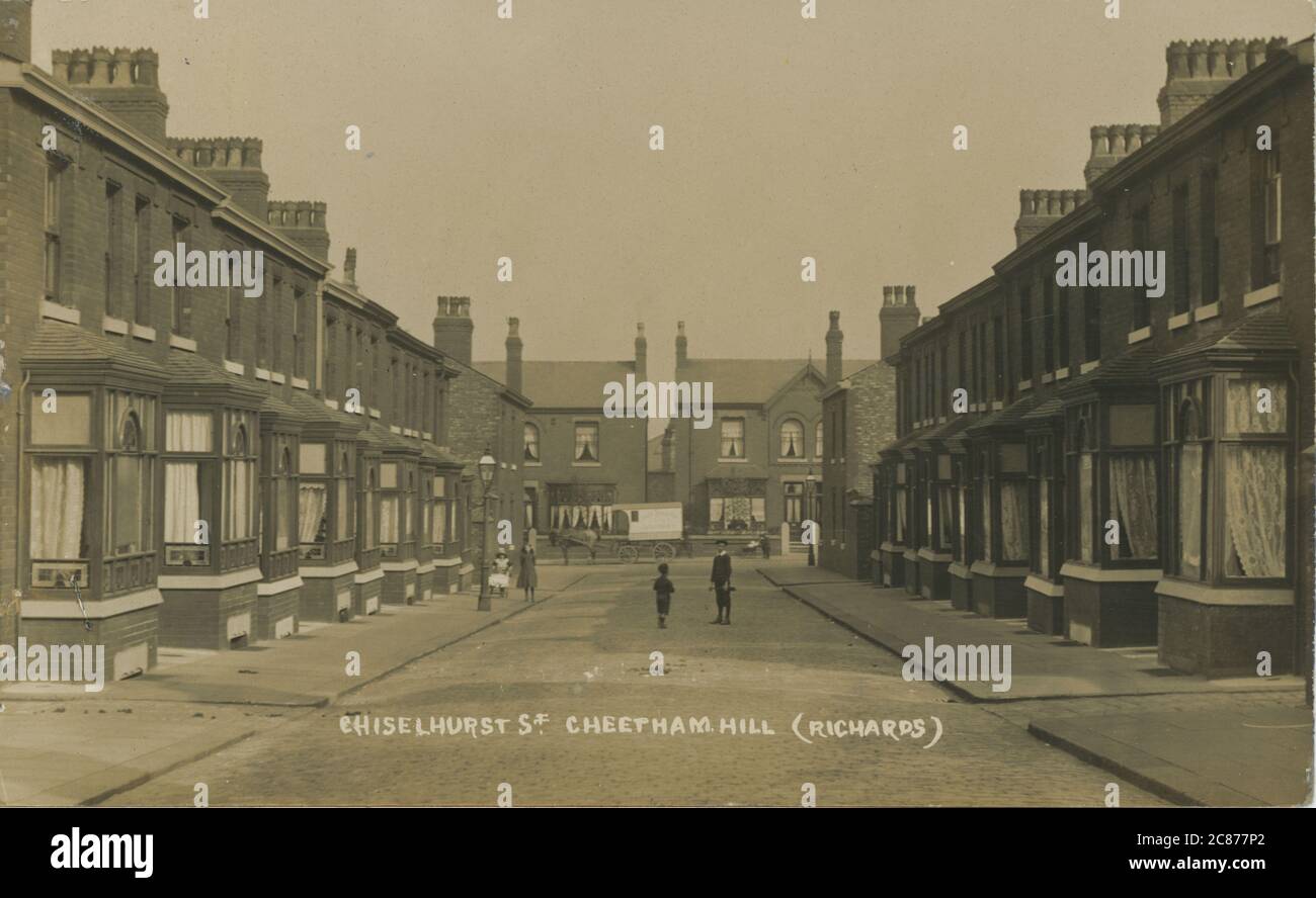 Chiselhurst St, Cheetham Hill, Manchester, Lancashire, Inghilterra. Foto Stock