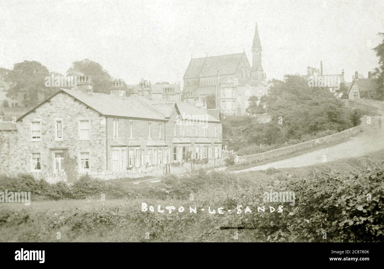 St Michaelâ Lane, Bolton le Sands, Carnforth, Morecambe, Lancashire, Inghilterra. Foto Stock