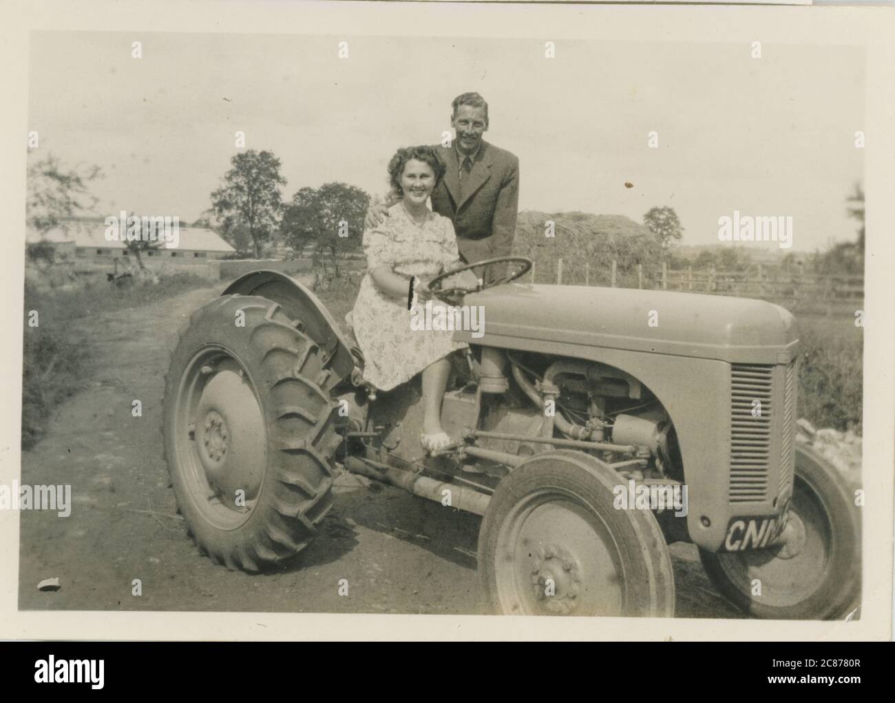 Fordson trattore Vintage Foto Stock