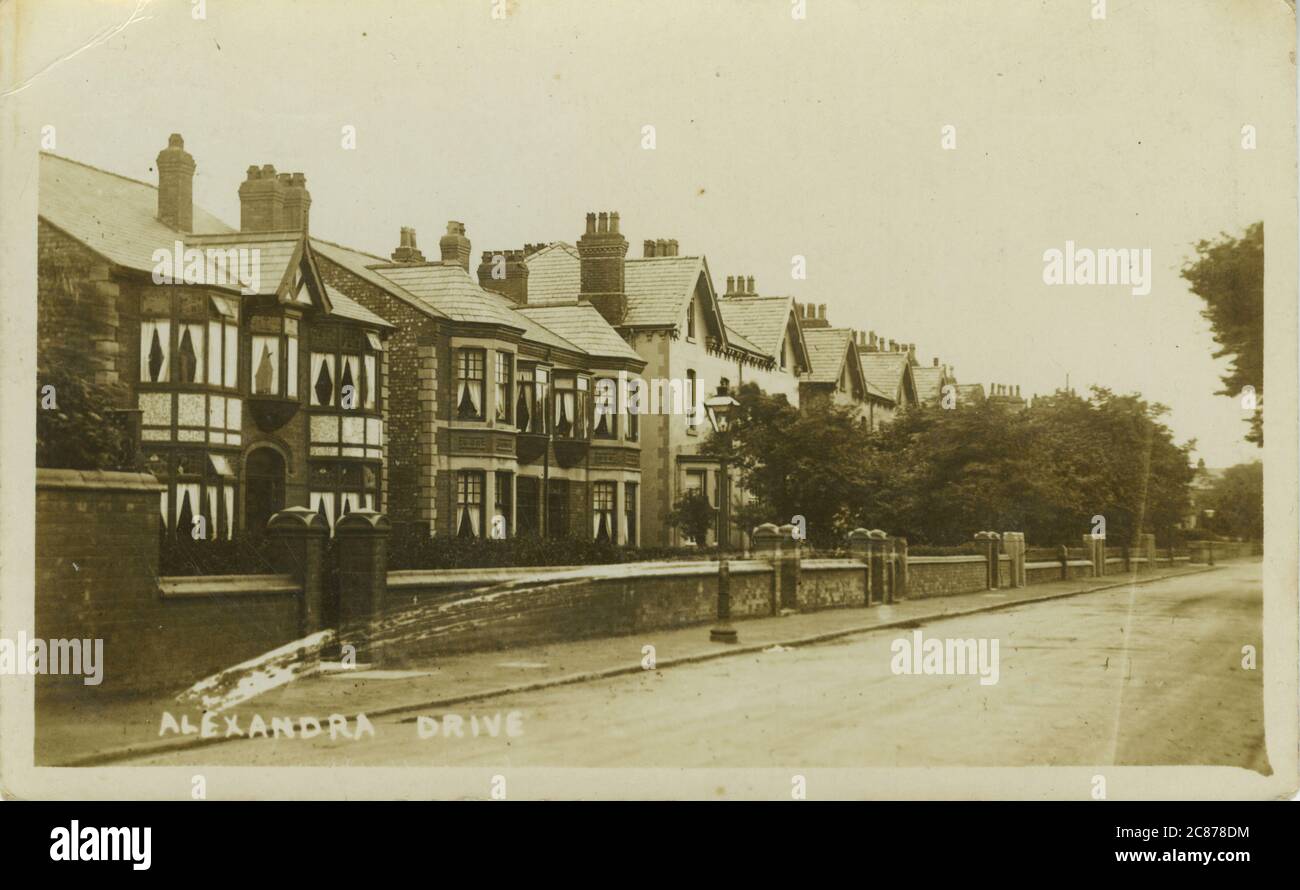 Alexandra Drive, Liverpool, Lancashire, Inghilterra. Foto Stock