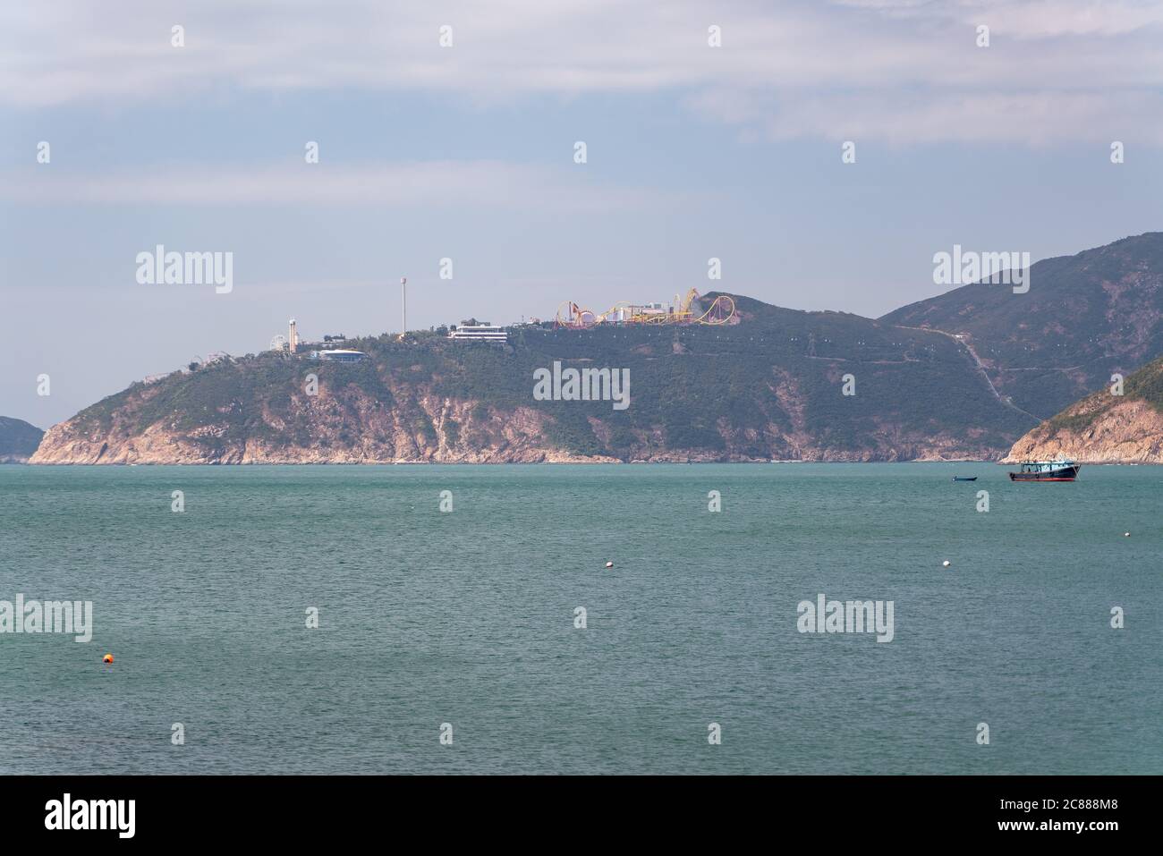 La vista della baia di Repulse a Hong Kong Foto Stock