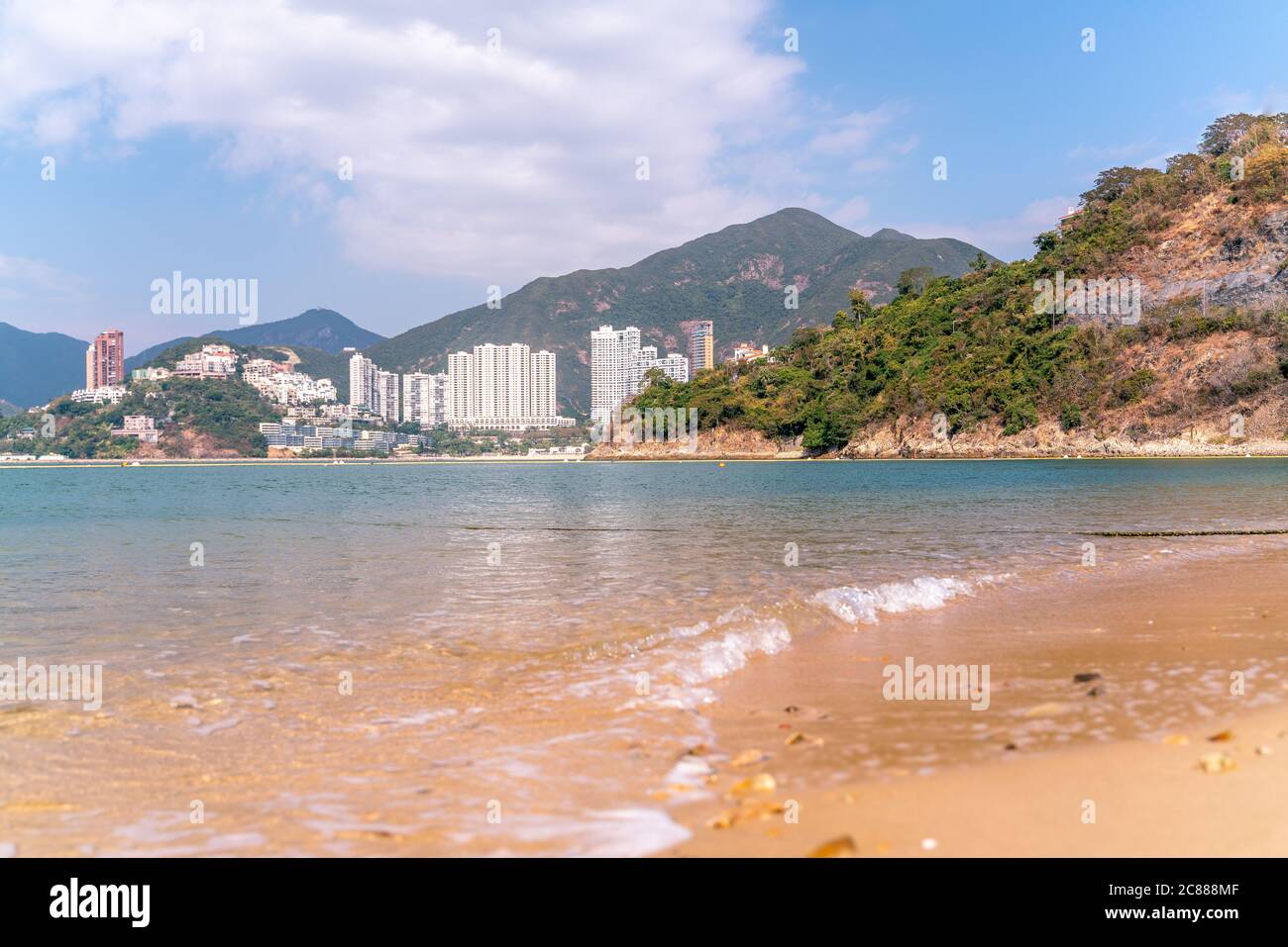 La vista della baia di Repulse a Hong Kong Foto Stock