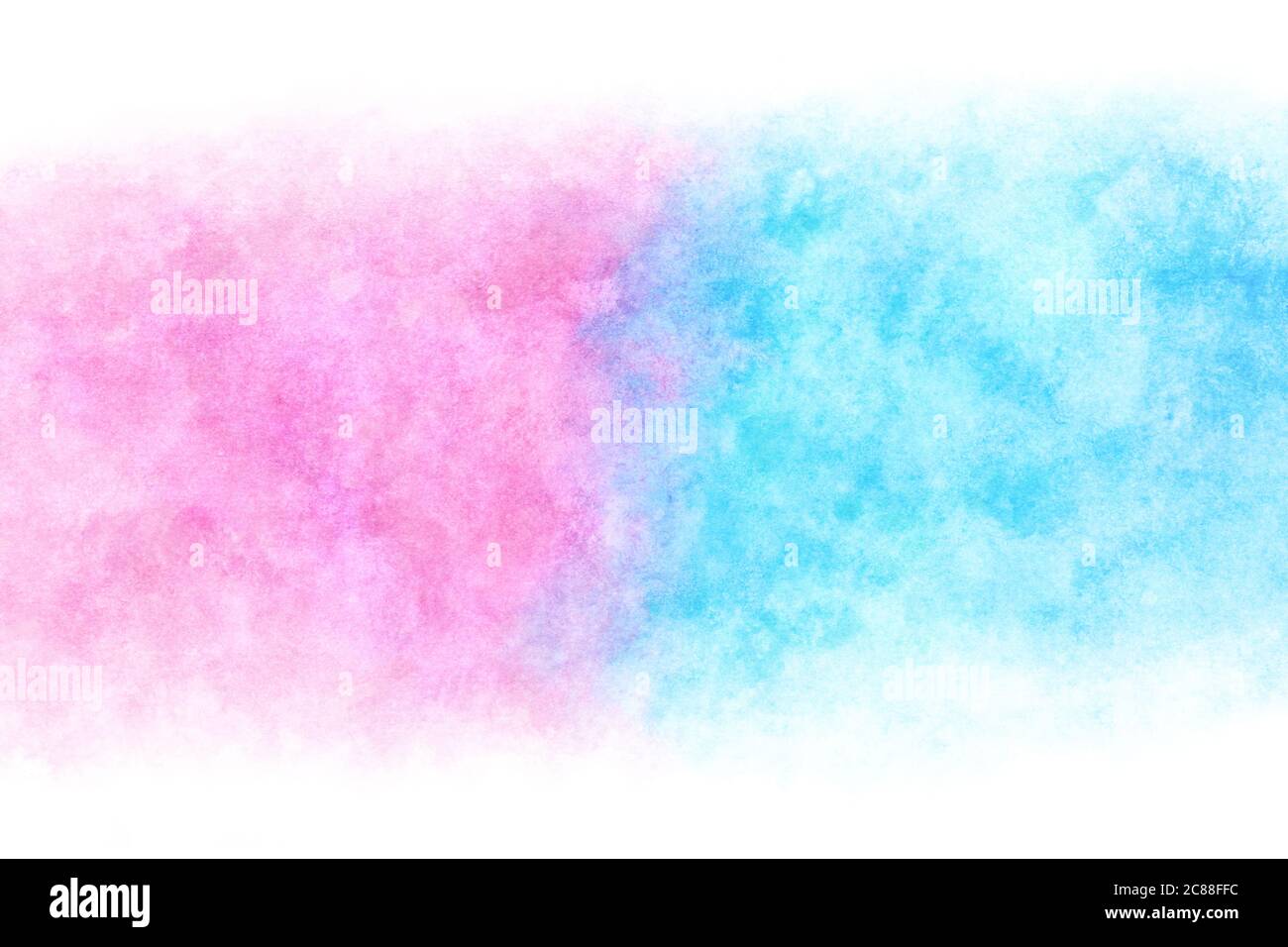 colorato astratto arcobaleno su sfondo naturale estate acquerello mano vernice Foto Stock