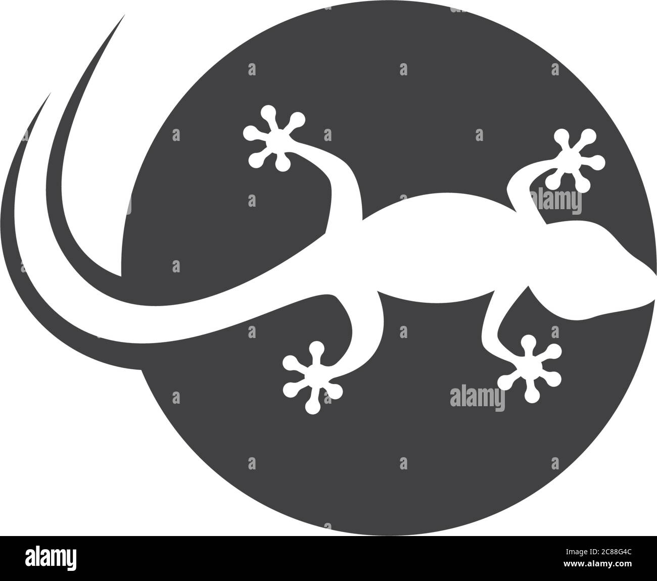 Modello di logo Lizard grafico di icone vettoriali Illustrazione Vettoriale