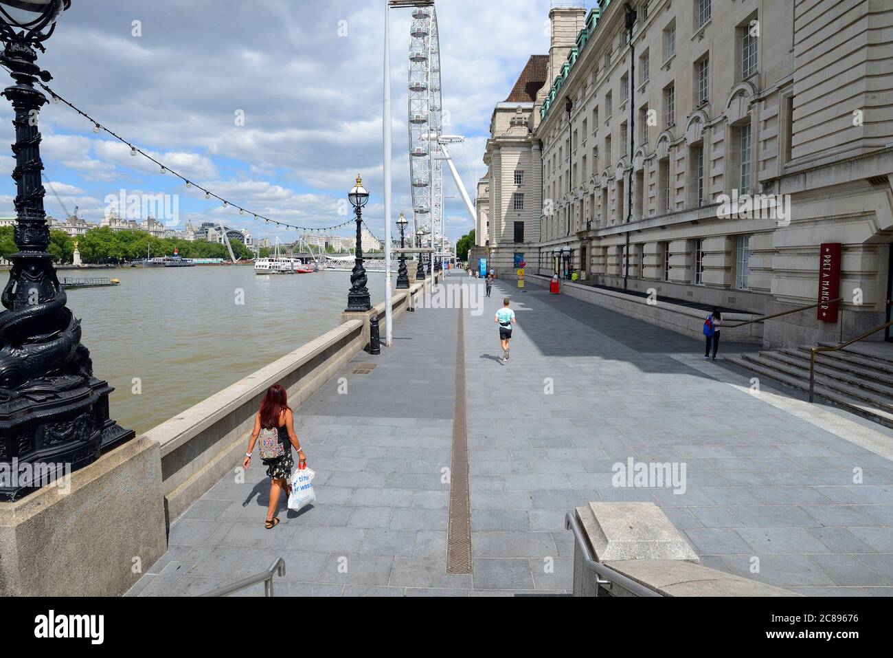 Londra, Inghilterra, Regno Unito. La Banca del Sud ha abbandonato la sua presenza durante la pandemia del COVID-19. Luglio 2020. Foto Stock