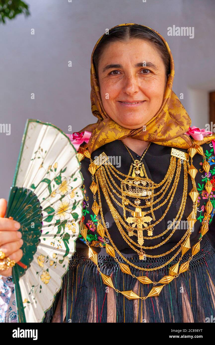 Ibizan Folk Dance, Sant Miquel de Balansat, Ibiza, Isole Baleari, Spagna Foto Stock
