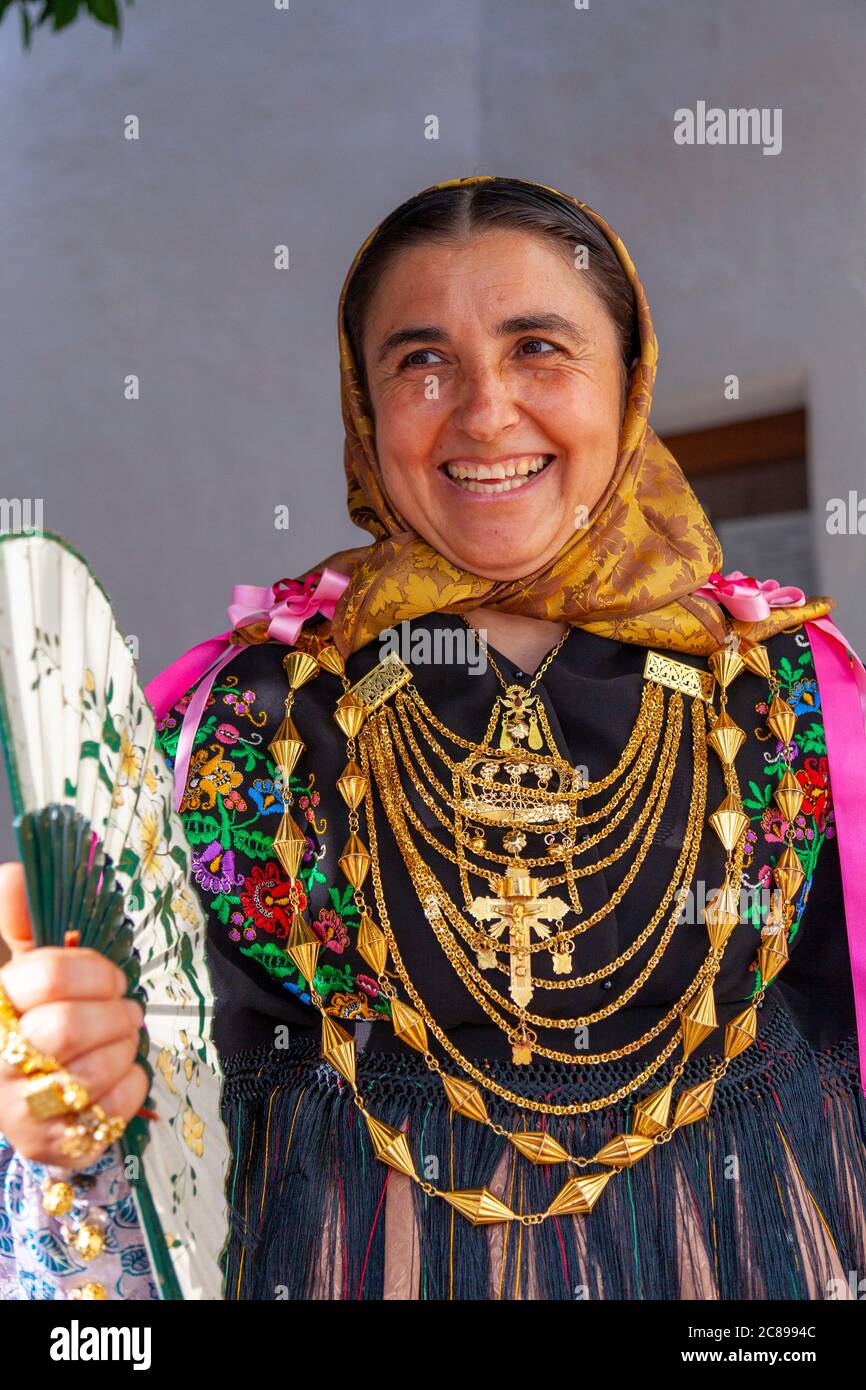 Ibizan Folk Dance, Sant Miquel de Balansat, Ibiza, Isole Baleari, Spagna Foto Stock