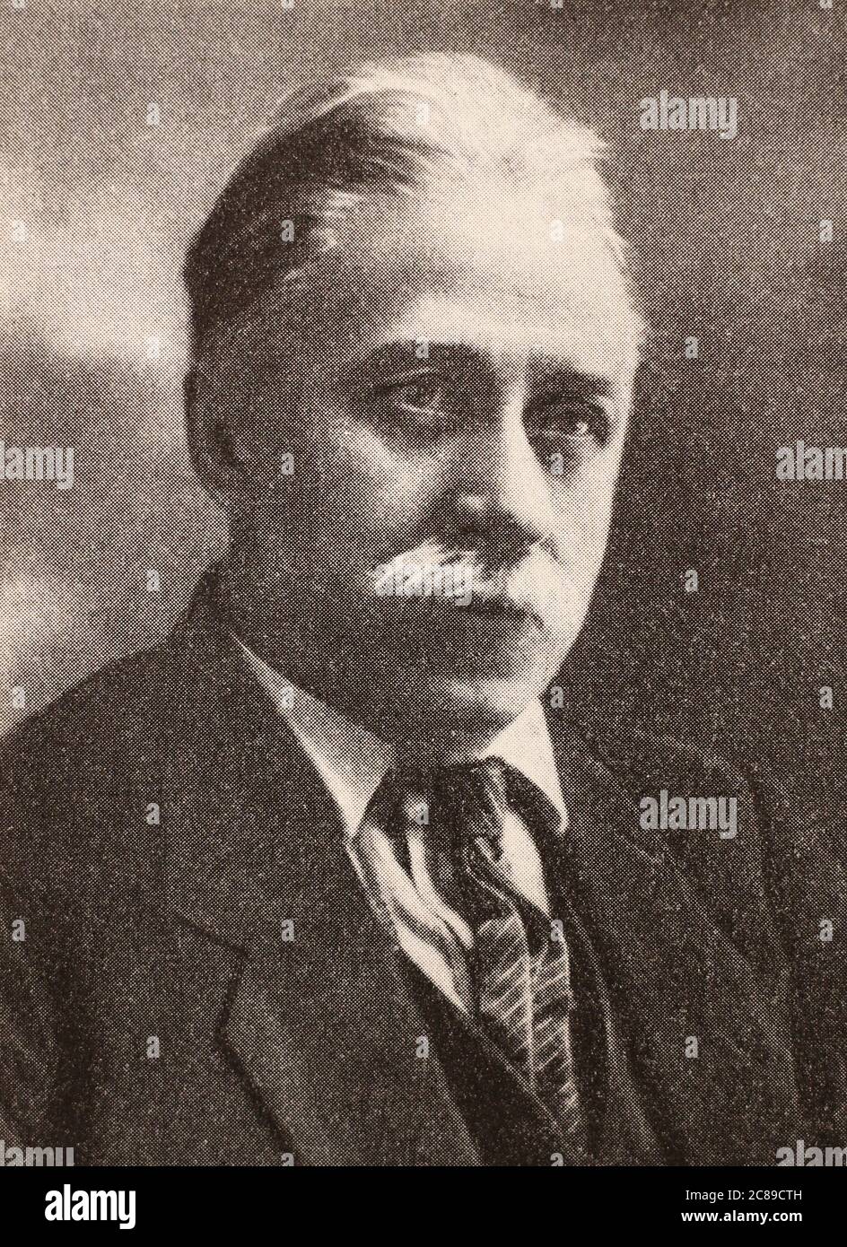 Pyotr Ivanovich Stuchka era un giurista e politico comunista lettone che servì come leader del governo bolscevico nella Repubblica di Lettonia durante la guerra d'indipendenza lettone. Foto Stock