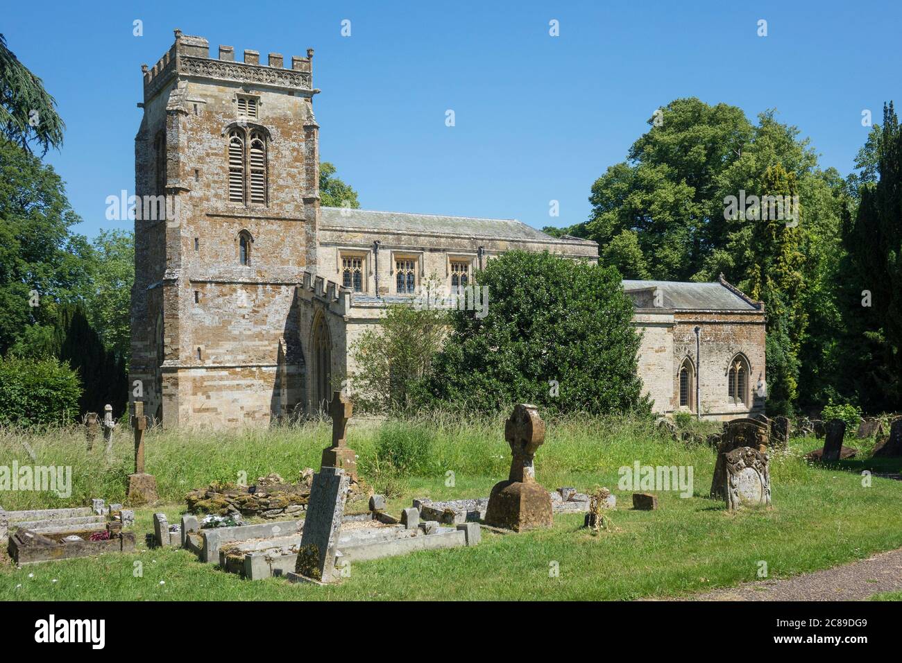 Inghilterra. Oxfordshire, la chiesa del Grande Tew Foto Stock